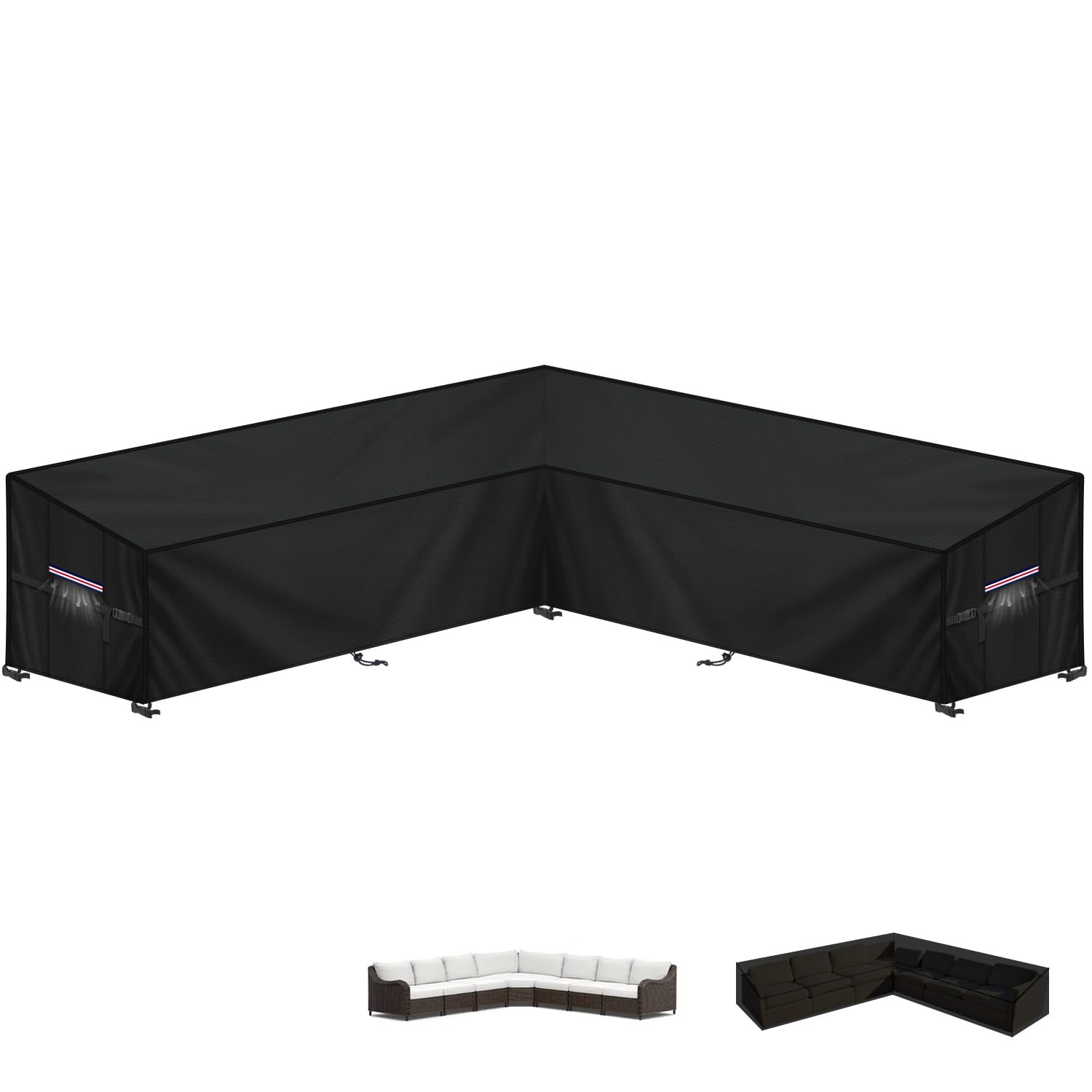 LAMUNI Copertura Divano Esterno Angolare 420D