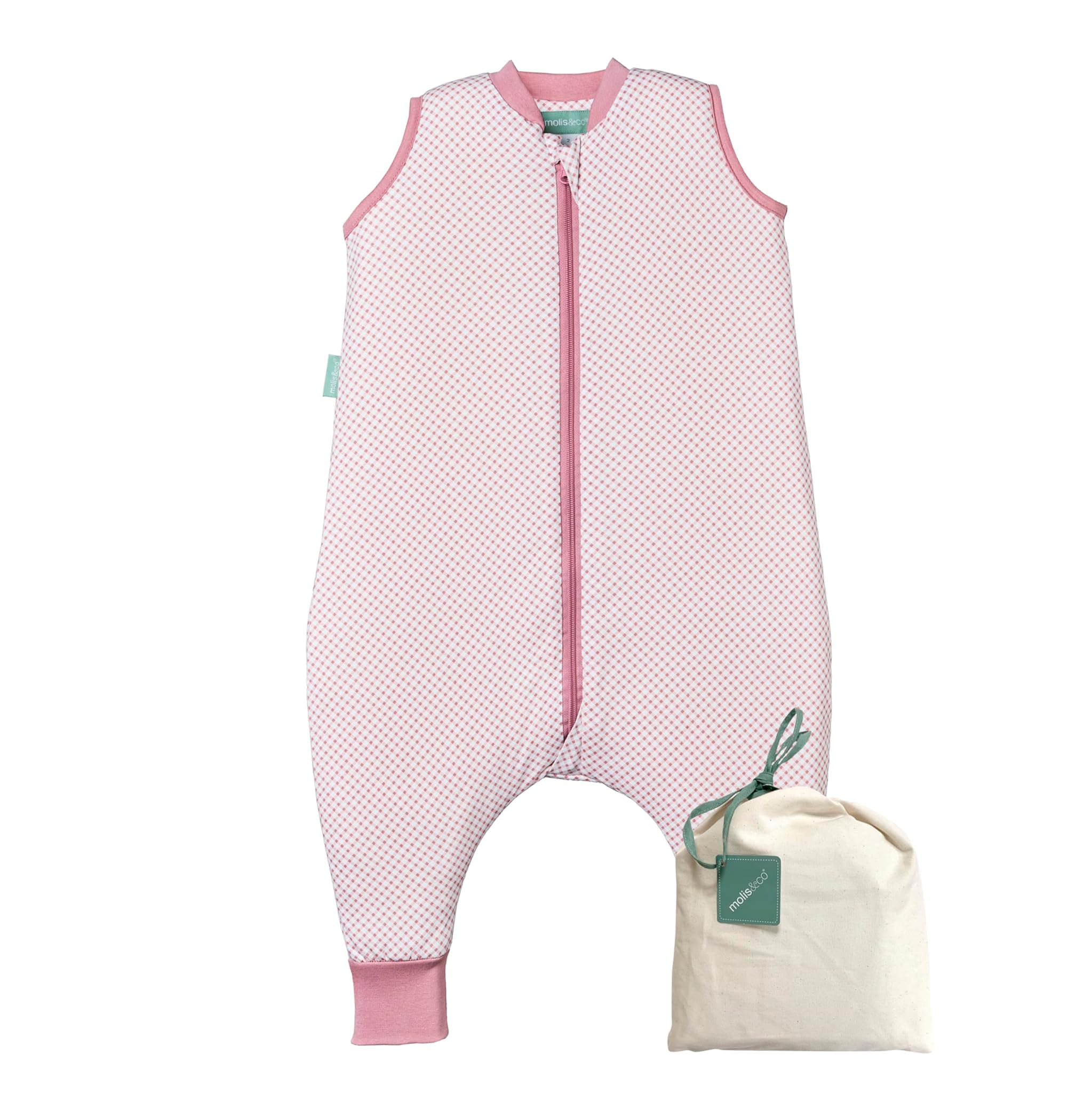 molis&co. Sacco Nanna con Piedini 1 Tog, Vichy Pink