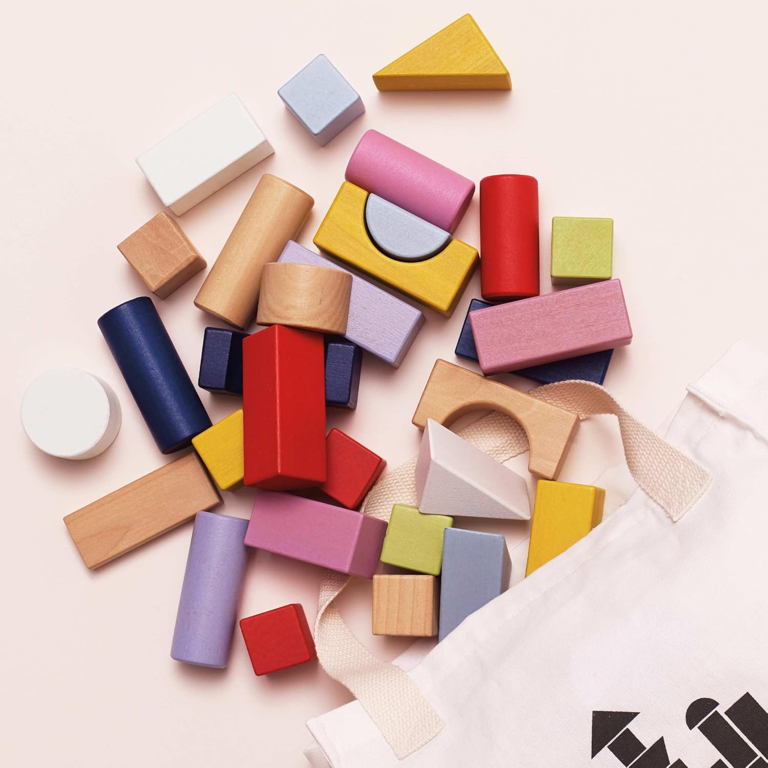 Le Toy Van PL135 - Gioco Mattoncini in Legno 60 Pezzi - immagine 3