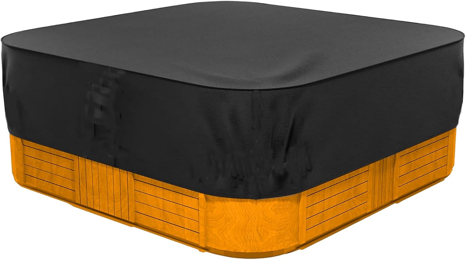 Copertura Vasca Idromassaggio Impermeabile, Nera - immagine 1