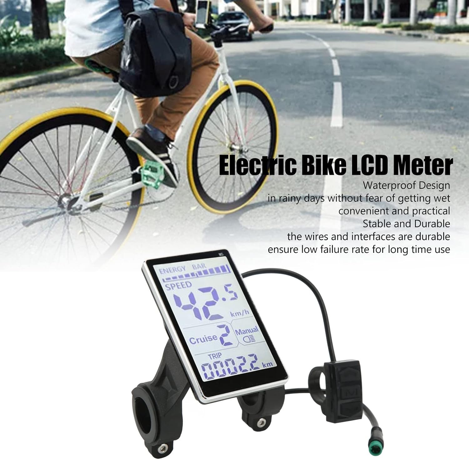 Sonew Computer Bici Impermeabile con Ampio Display LCD - immagine 4