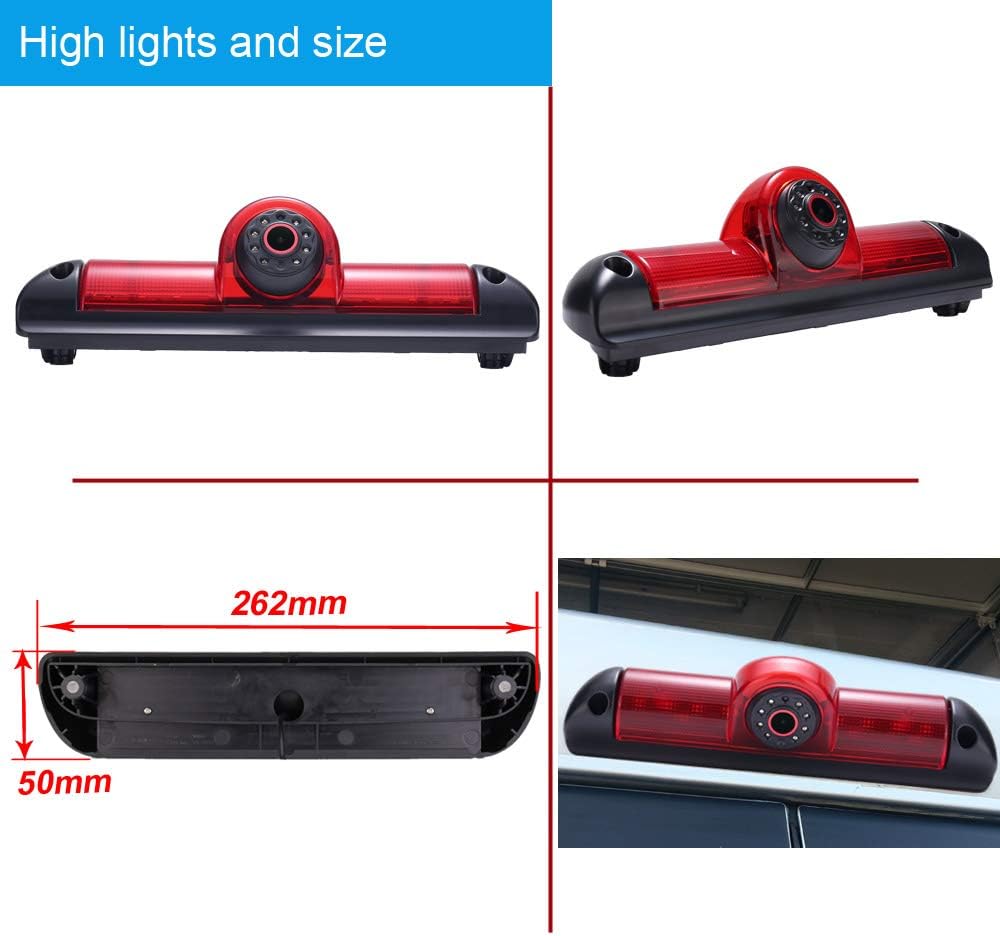 Telecamera Auto Posteriore HD 1000TVL con Lente Rossa - immagine 6