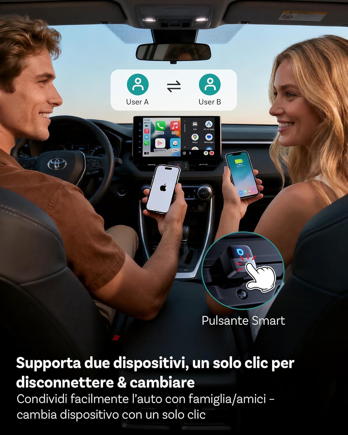 Ottocast Mini Pico 2026 - Adattatore Wireless 2 in 1 - immagine 6