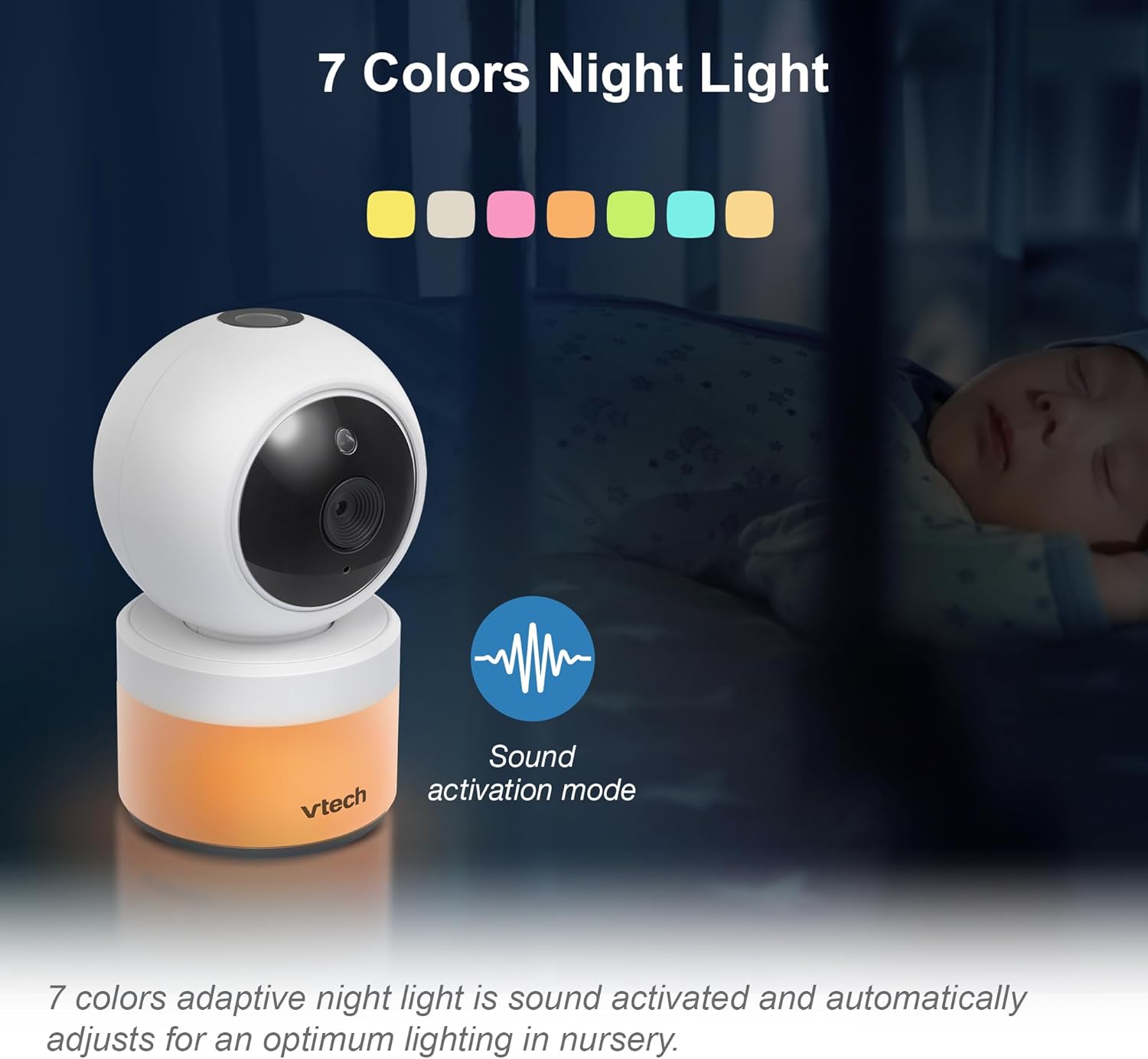 Vtech BM5463 - Video Babyphone Lightshow 480p - immagine 5