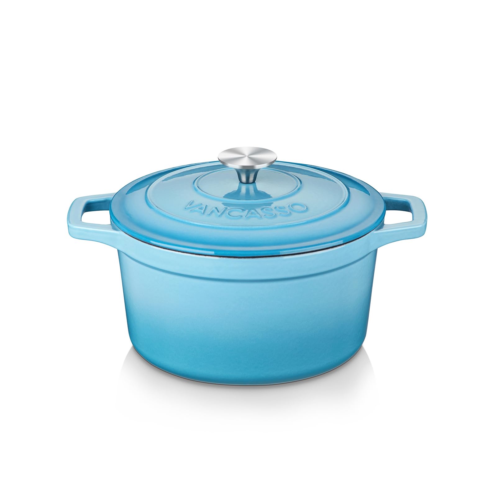 Vancasso Casseruola in Ghisa Smaltata 2L, Blu
