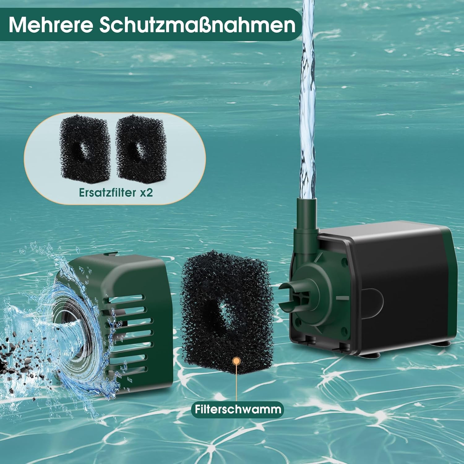 Biling Fontana Solare da 20W per Laghetti - immagine 5