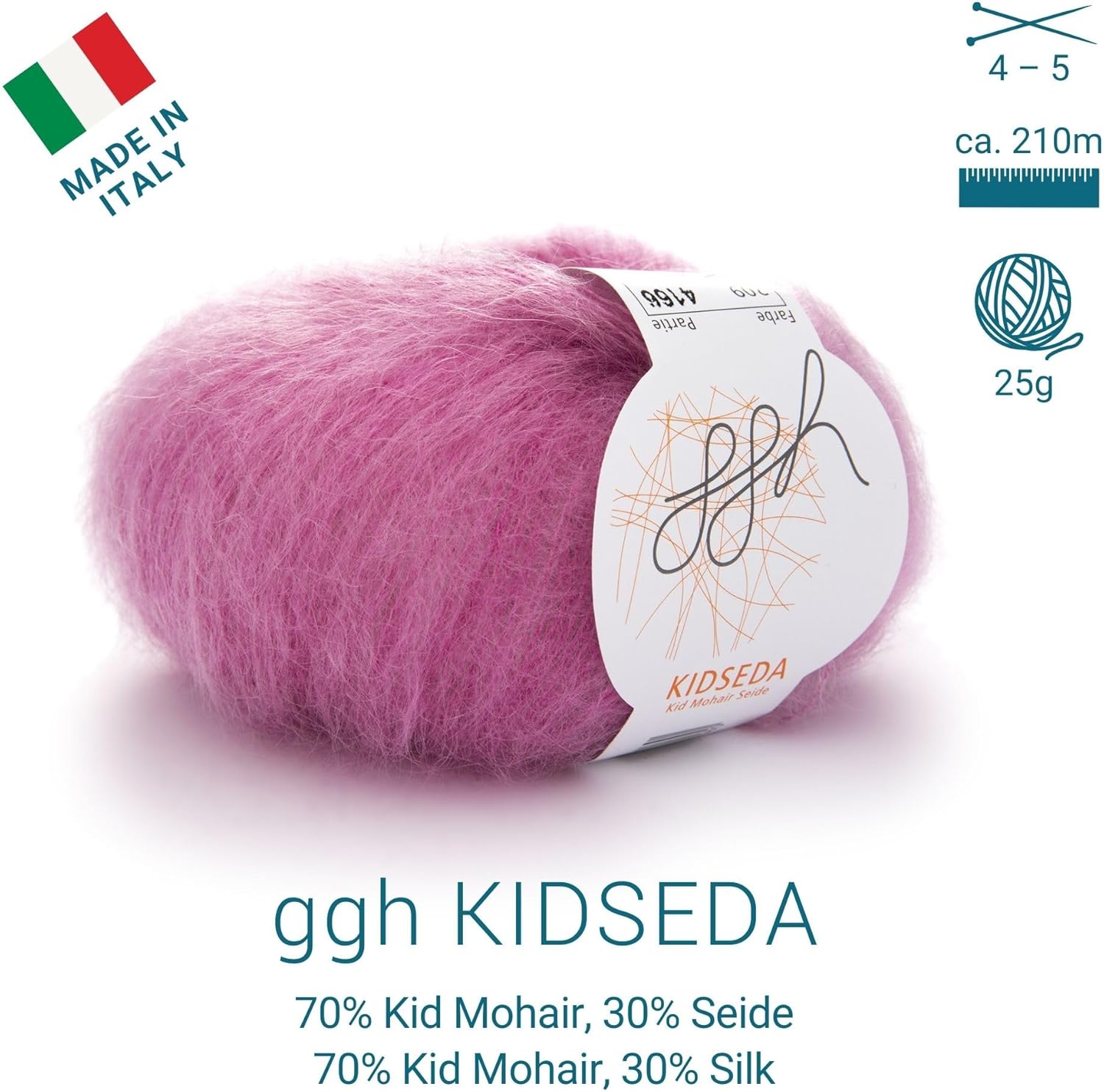 Ggh Kidseda Box - Lana Mohair con Seta, Rosa - immagine 2