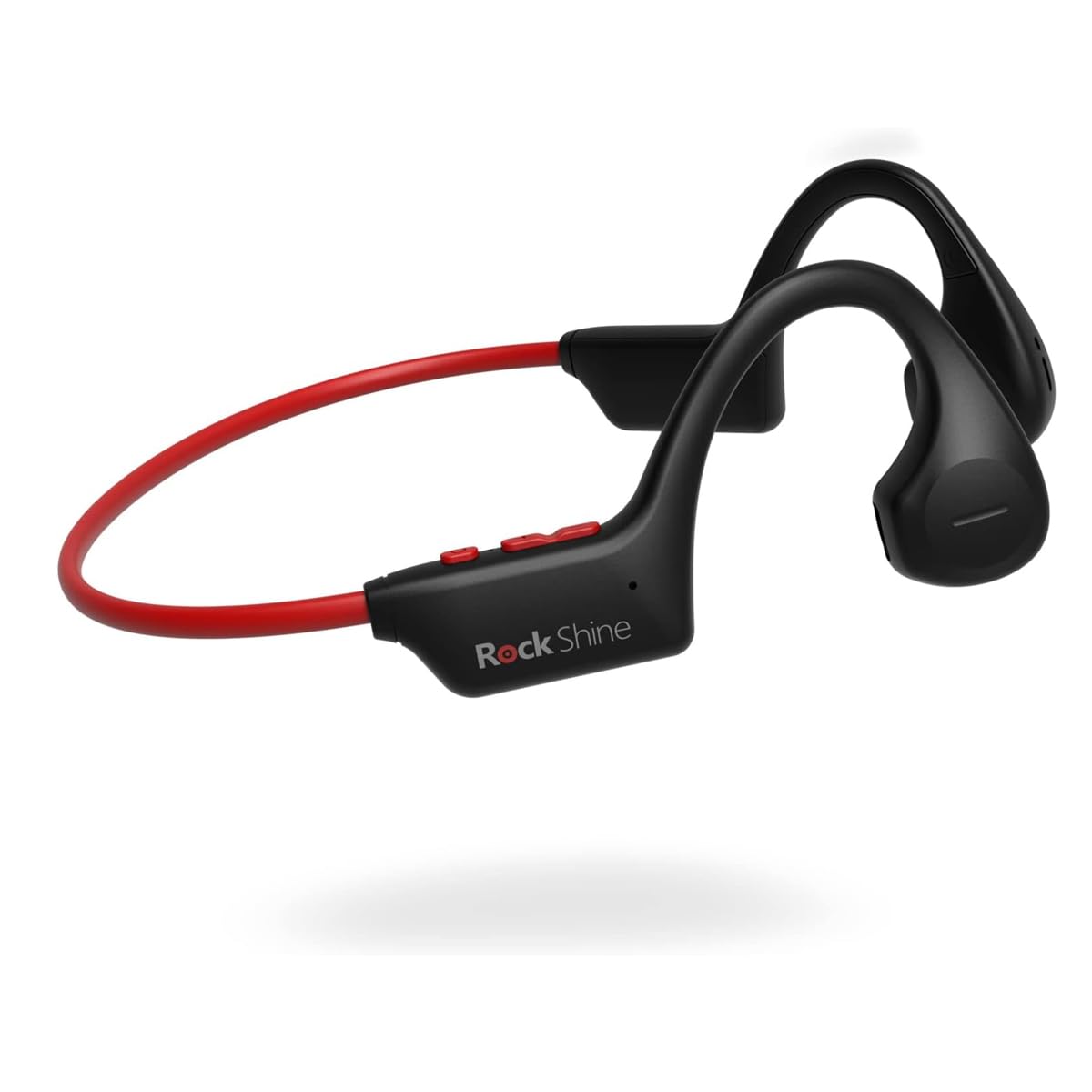 Rockshine R1 - Cuffie BT Wireless a Conduzione, Rosso
