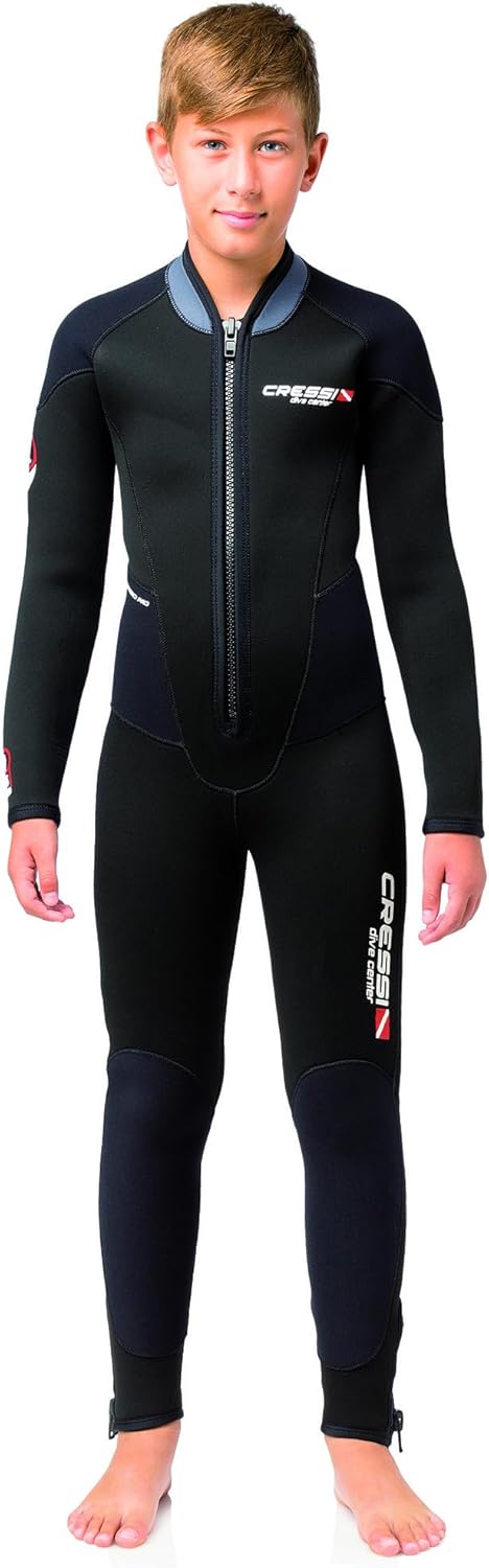 Cressi Endurance Kids Monopiece Wetsuit 3mm, Nero - immagine 1
