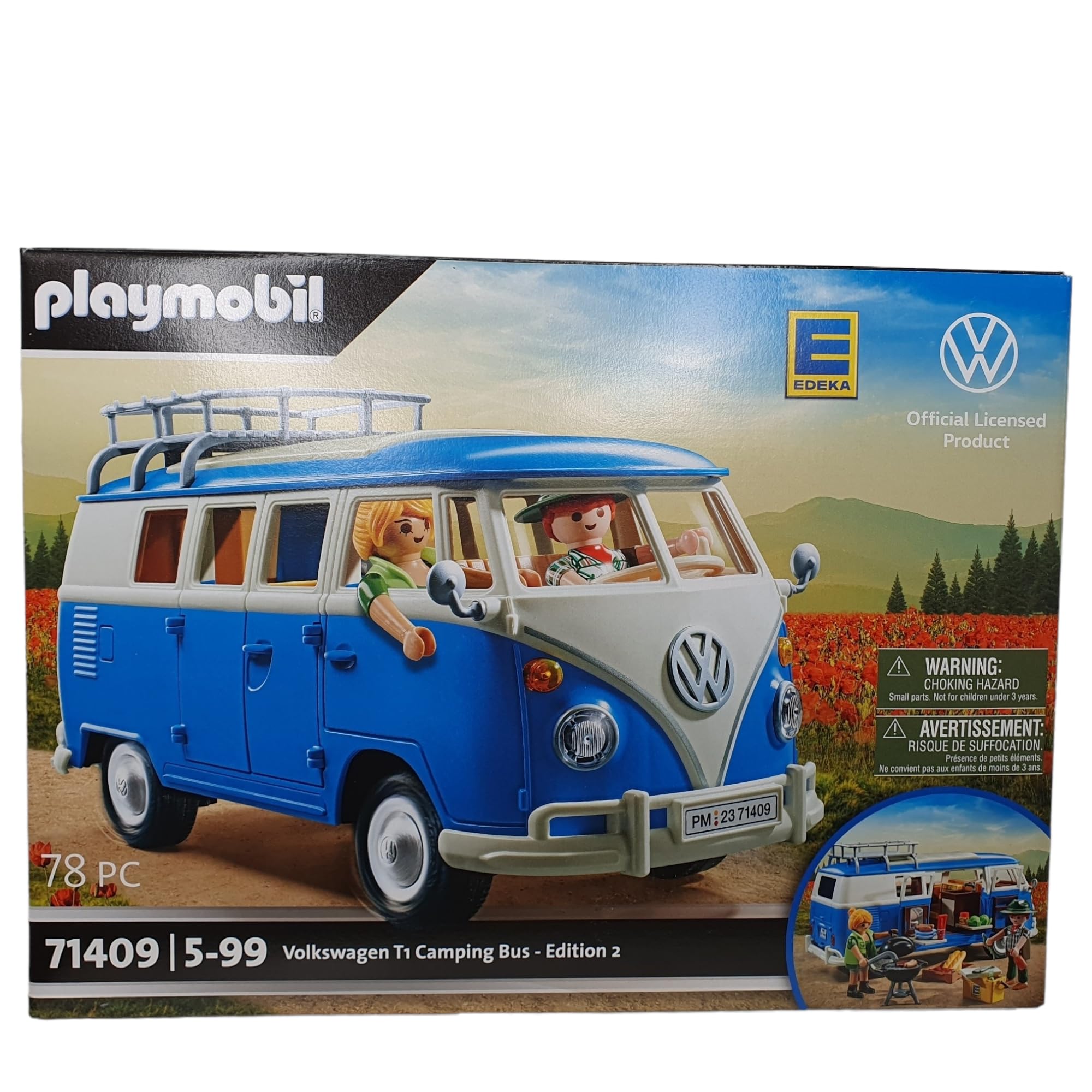 PLAYMOBIL Volkswagen 71409 T1 Camping Bus Edeka Edition 2