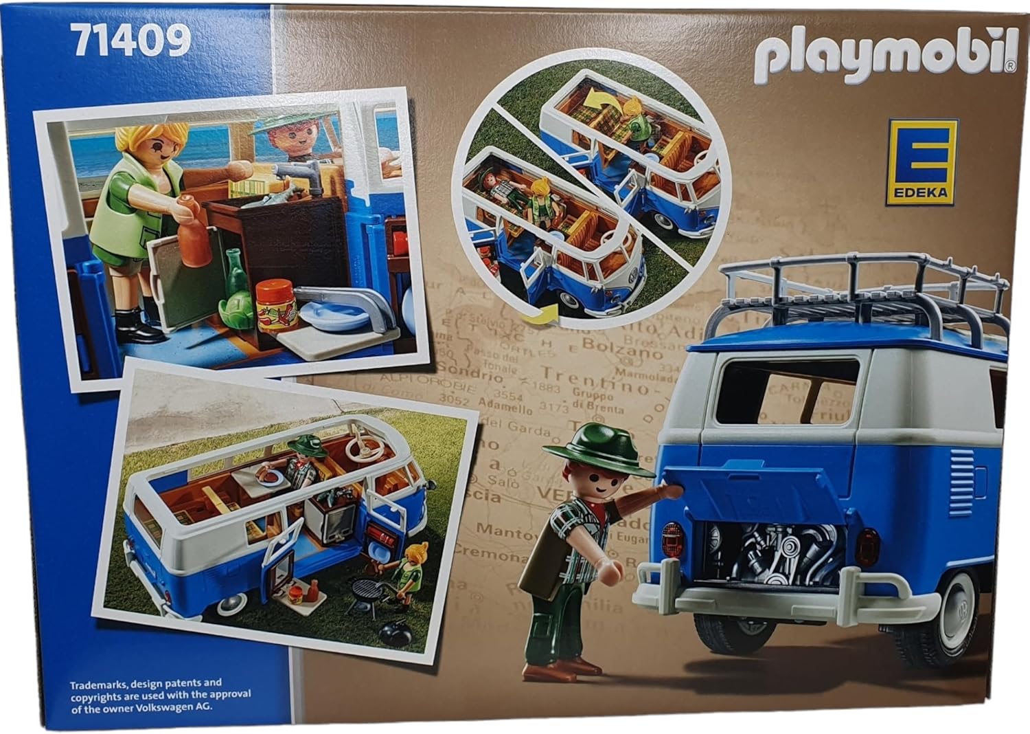 PLAYMOBIL Volkswagen 71409 T1 Camping Bus Edeka Edition 2 - immagine 4
