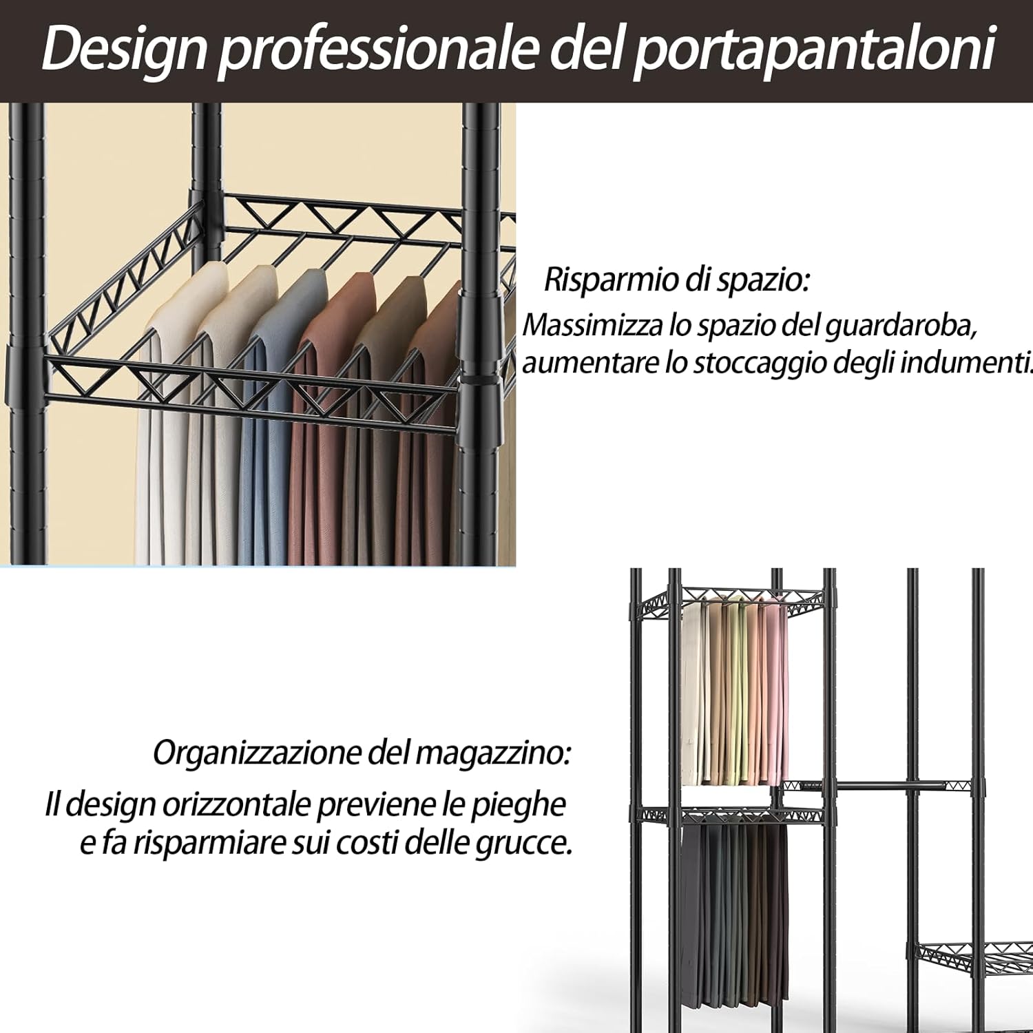 Aqra Stand Appendiabiti in Metallo - immagine 3
