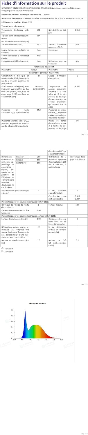 Applique da Parete 24W IP65, Bianco Freddo (2 pezzi) - immagine 10