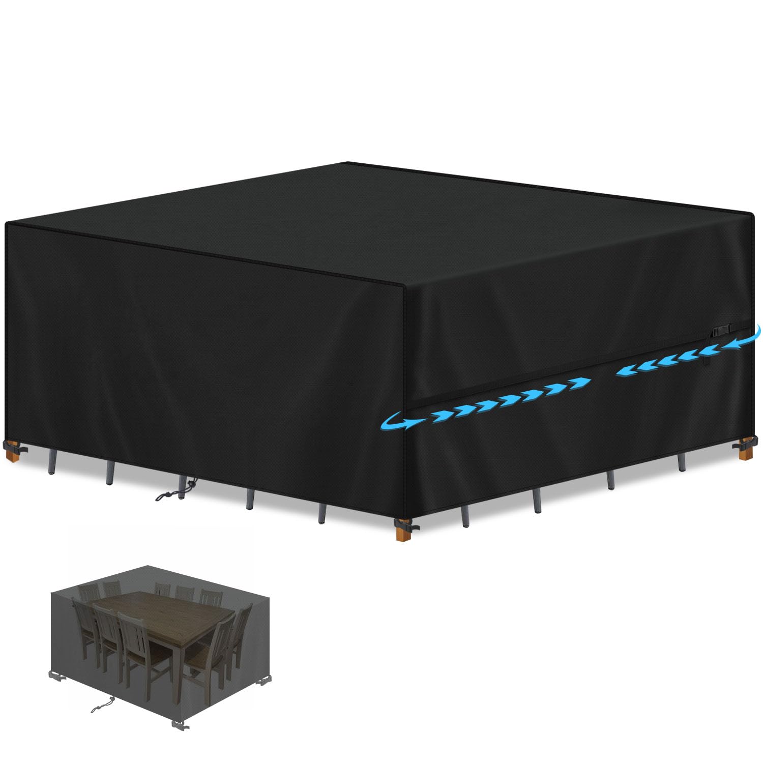 SIMPHAUS Copertura Mobili Giardino 300x250x100cm