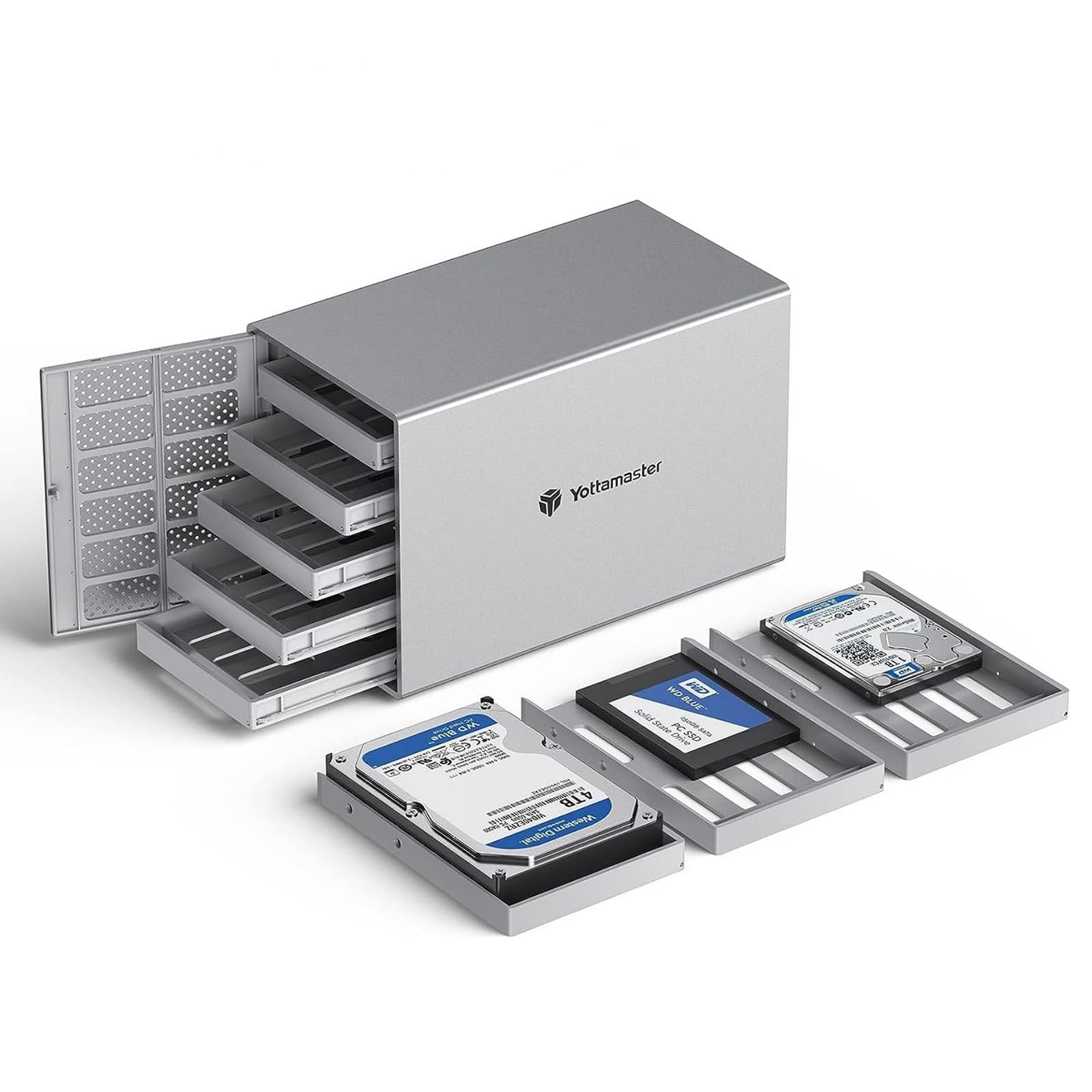 Yottamaster 5 Bay RAID Case USB C 3.1 per HDD/SSD