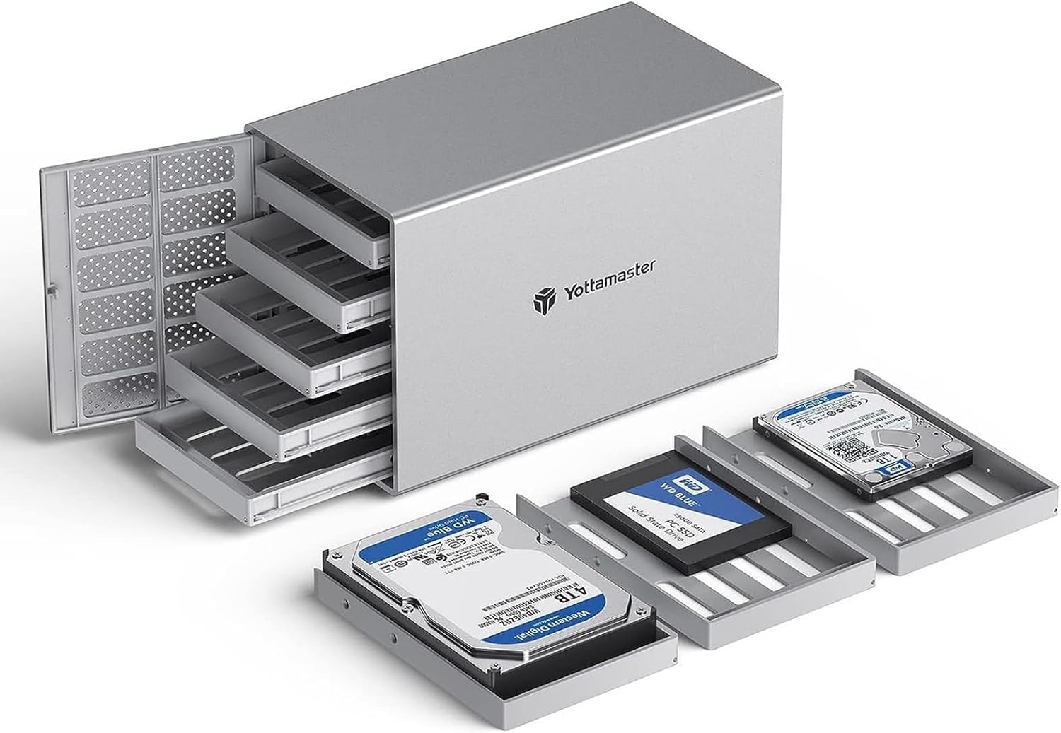 Yottamaster 5 Bay RAID Case USB C 3.1 per HDD/SSD - immagine 1