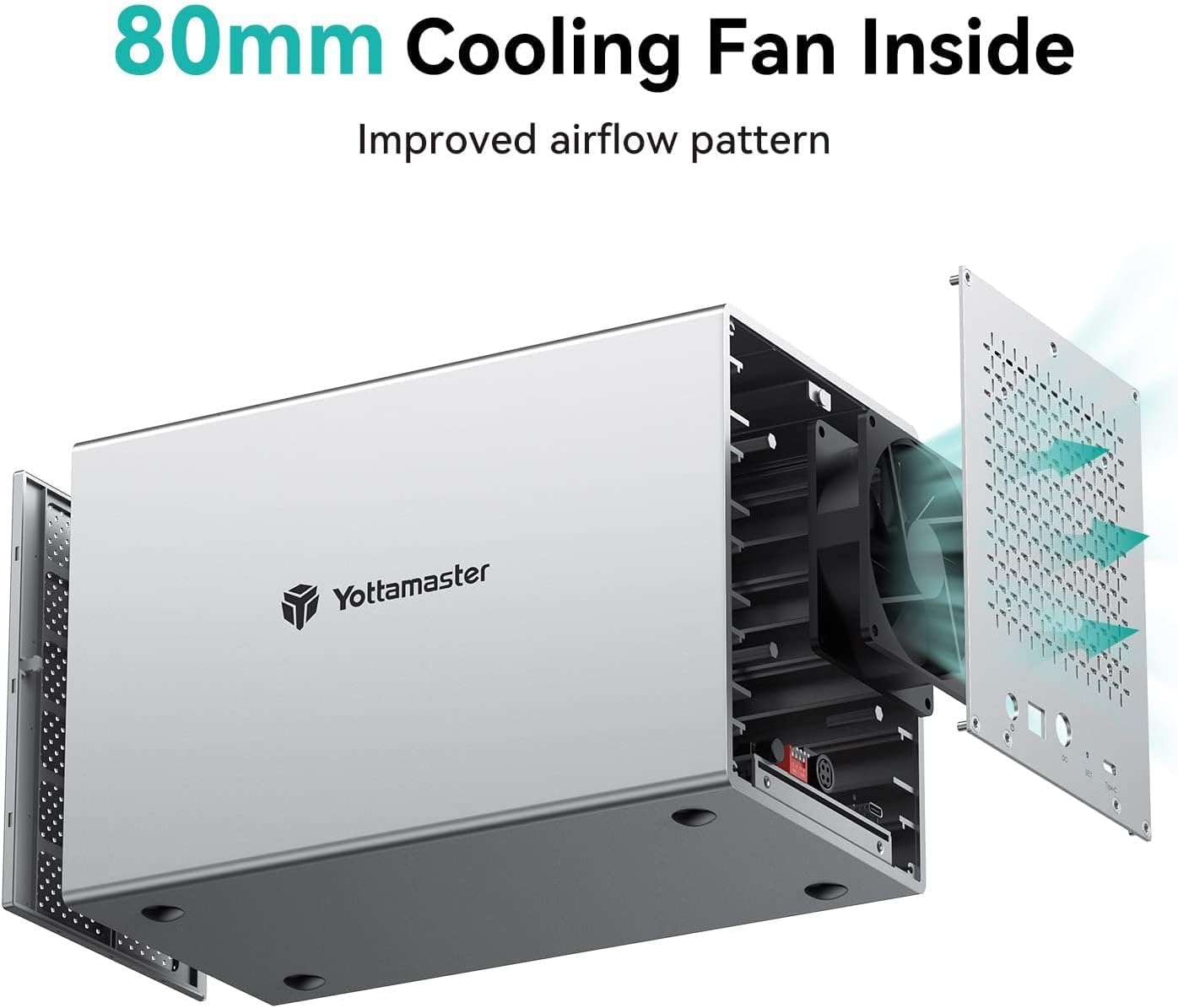 Yottamaster 5 Bay RAID Case USB C 3.1 per HDD/SSD - immagine 6