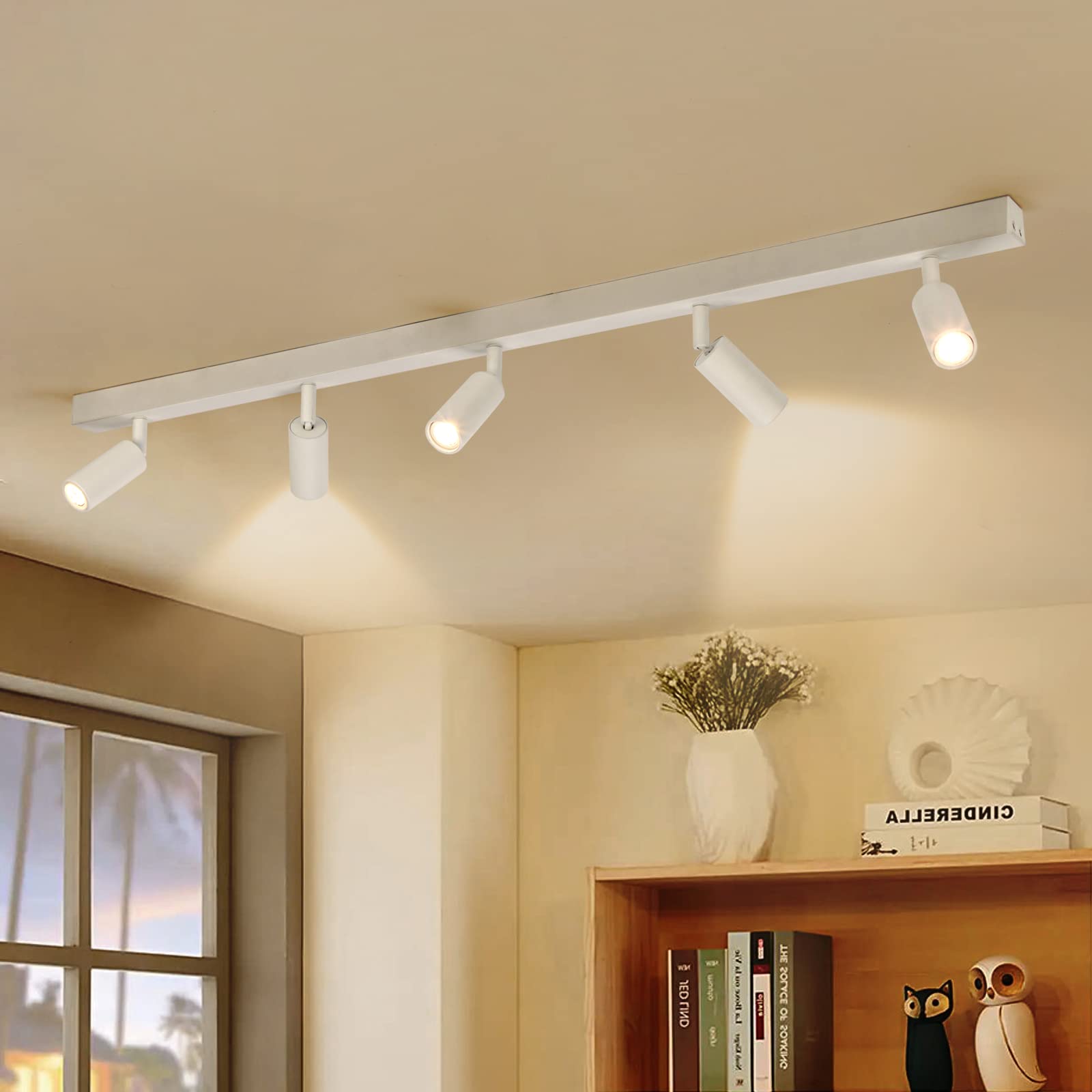 Eofiti Faretti da Soffitto Orientabili Bianco 5 x G9 LED
