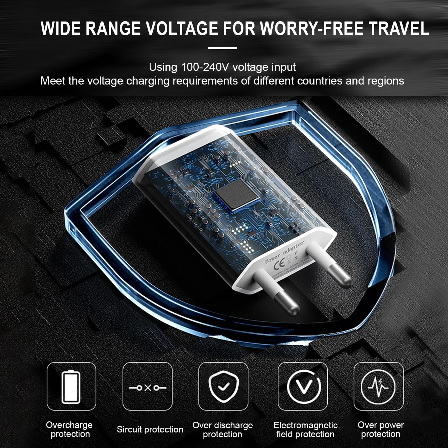 Sigandg 4 Pezzi Caricatore Rapido USB Adattatore Universale - immagine 5