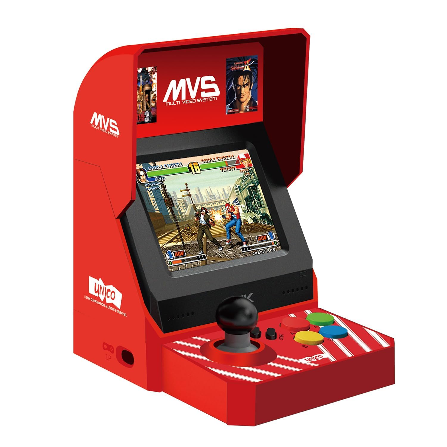 Unico MVS Mini Arcade - 45 Giochi Classici SNK Licenziati