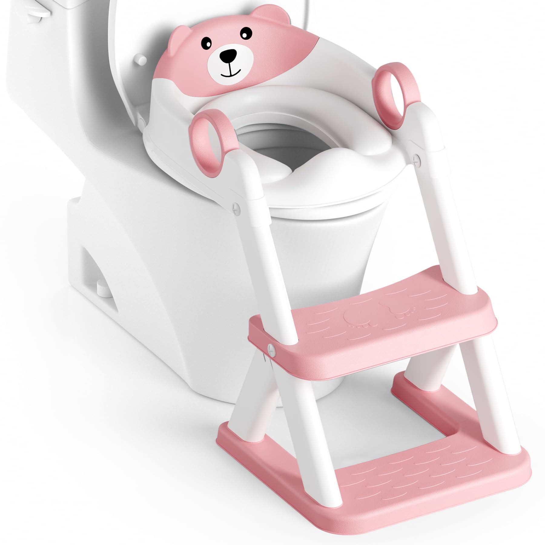 Rabb 1st Riduttore WC Bambini con Pedana, Rosa