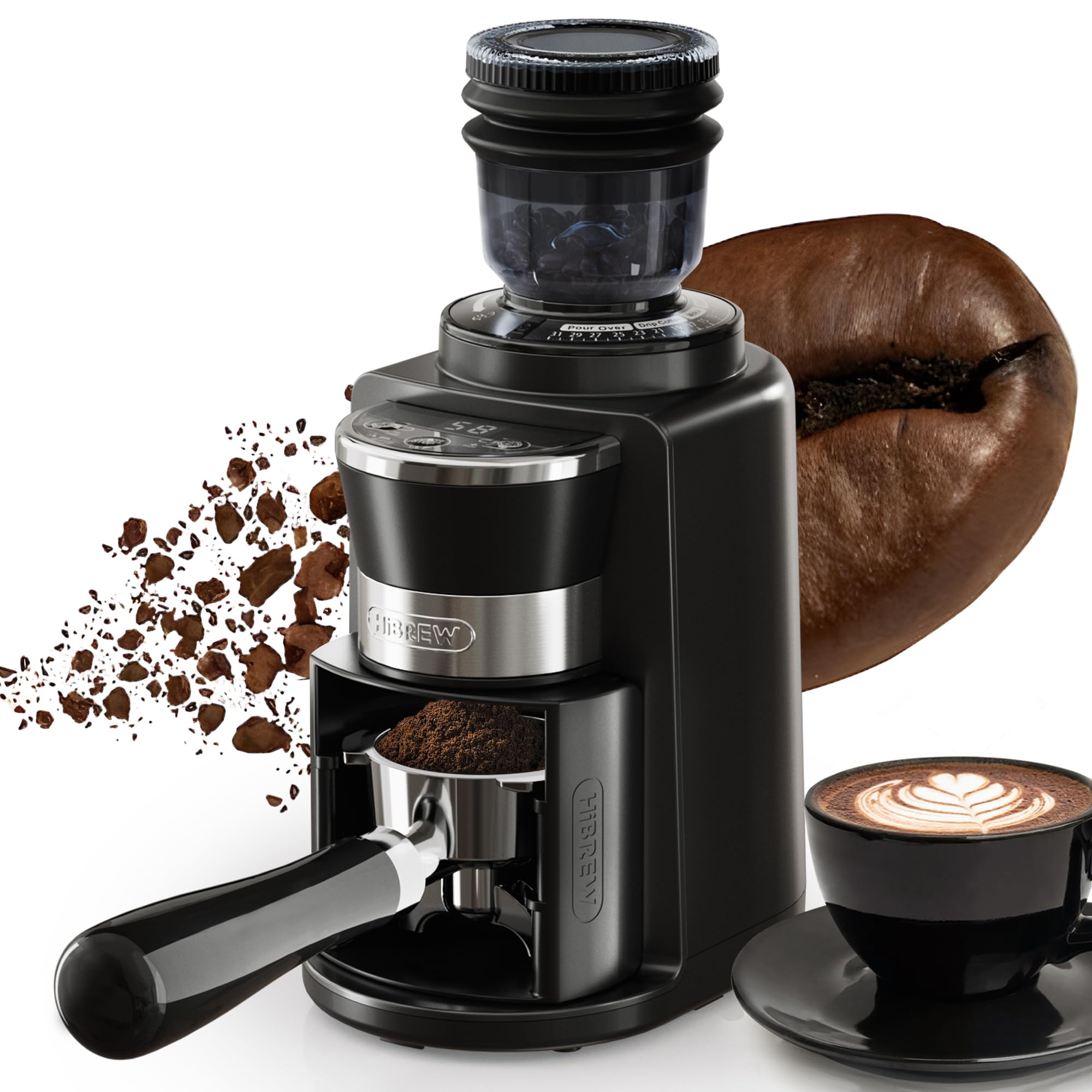 Hibrew Macinacaffè Elettrico Conico 200W