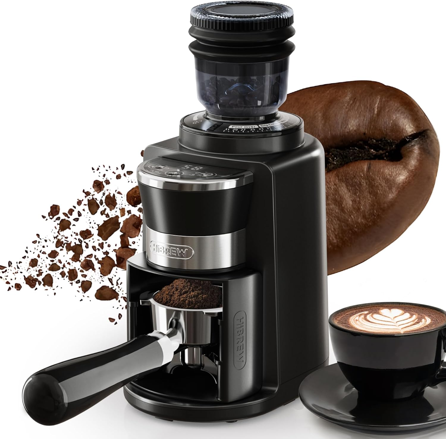 Hibrew Macinacaffè Elettrico Conico 200W - immagine 1