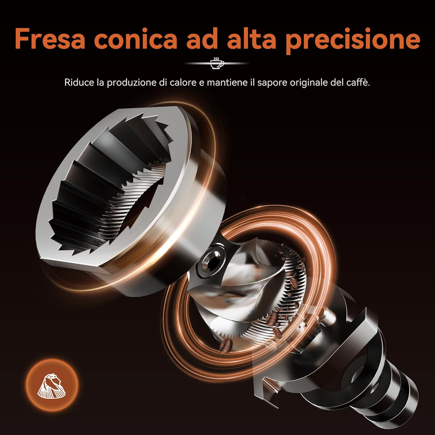 Hibrew Macinacaffè Elettrico Conico 200W - immagine 4