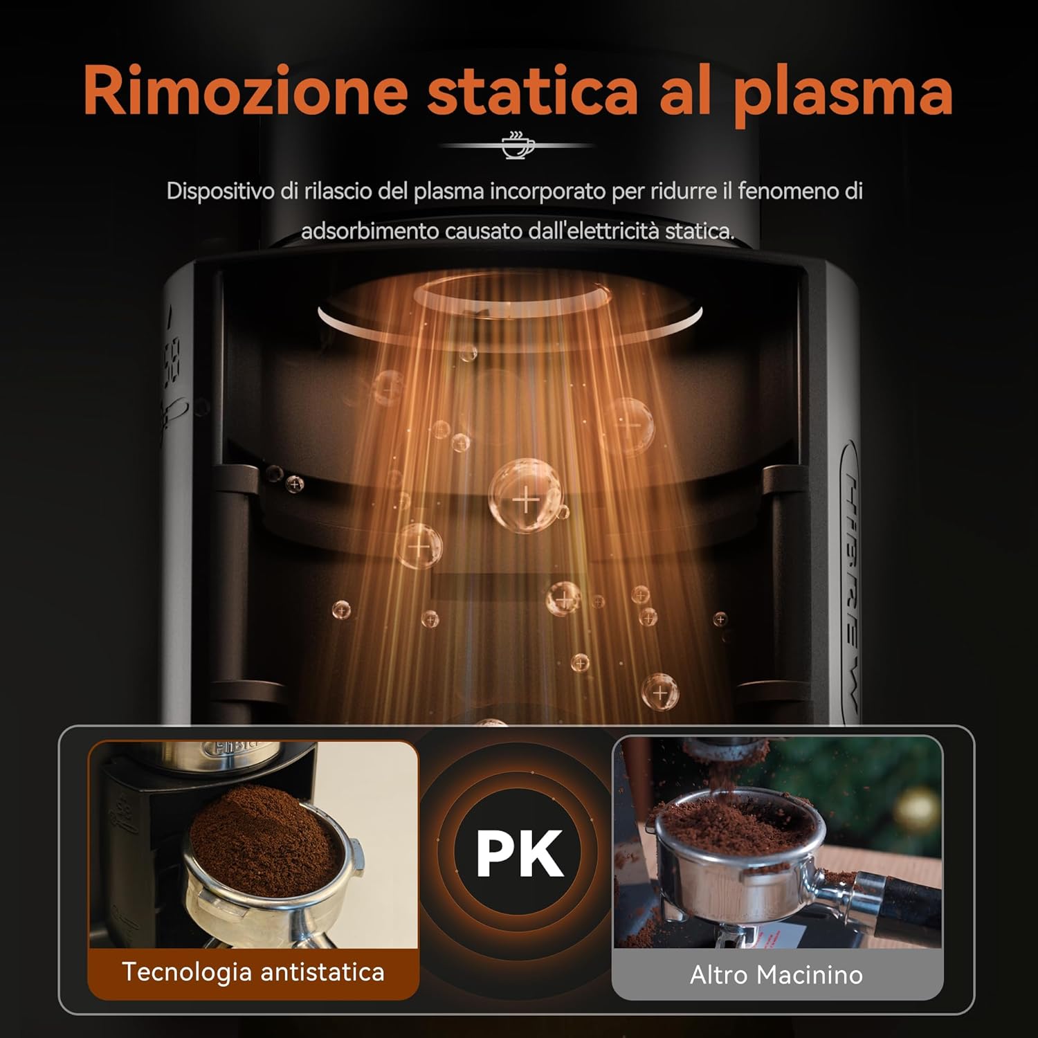 Hibrew Macinacaffè Elettrico Conico 200W - immagine 5