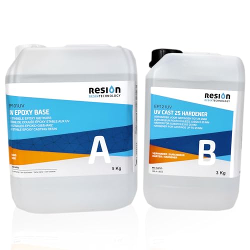 Resina Epossidica Cristallina con Indurente e Bloccante UV