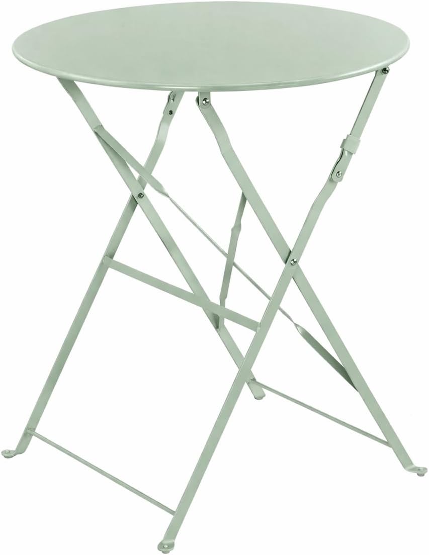 Set Cortina Bistrot da Giardino - Tavolo e 2 Sedie Pieghevoli, Verde - immagine 4