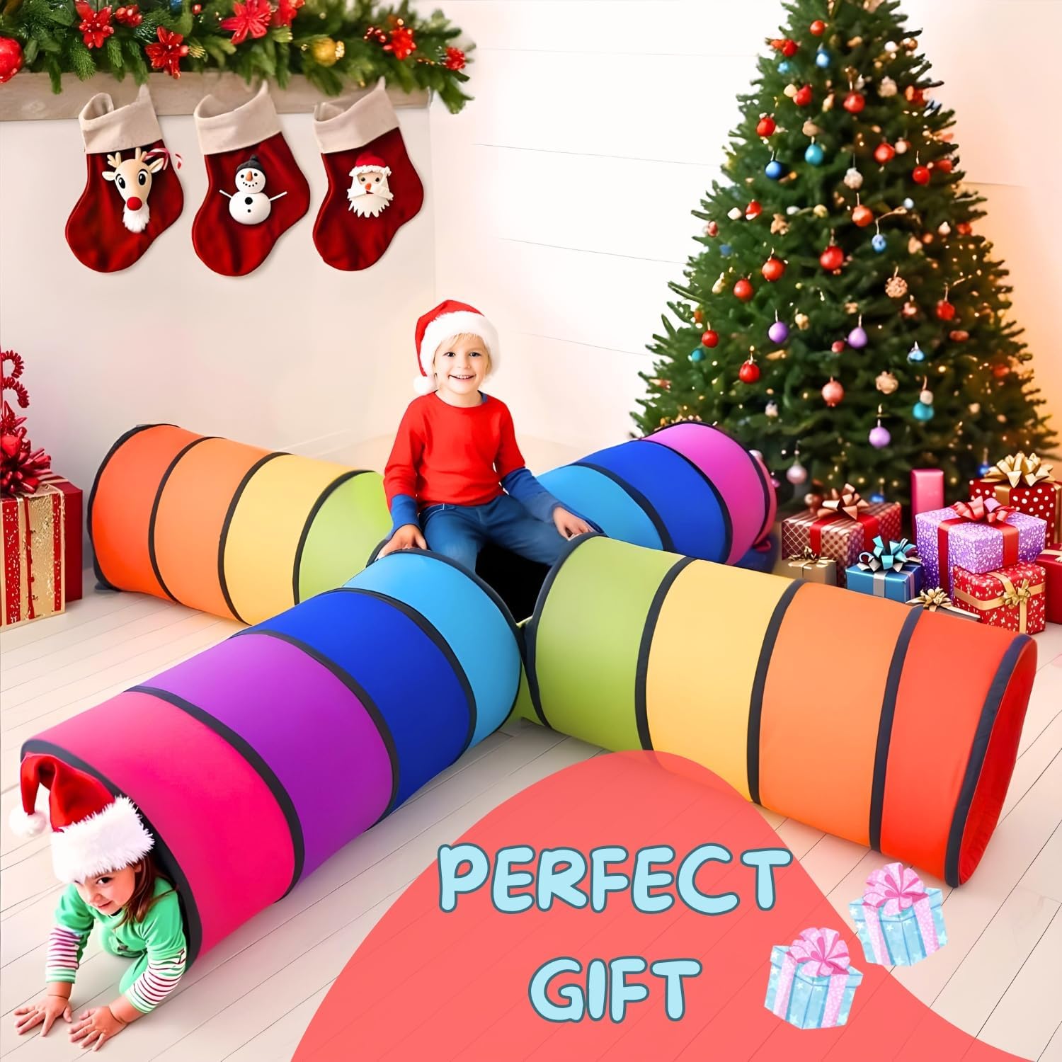 Nubuni Tunnel Bambini XXL x 4 per Psicomotricità - immagine 3