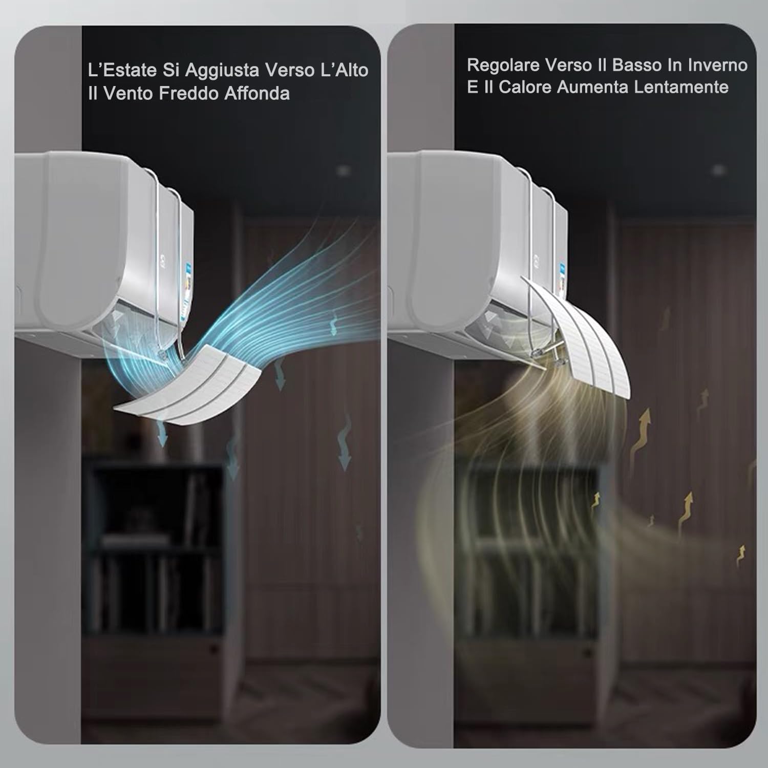 Deflettore Universale per Condizionatore Regolabile, Bianco - immagine 4