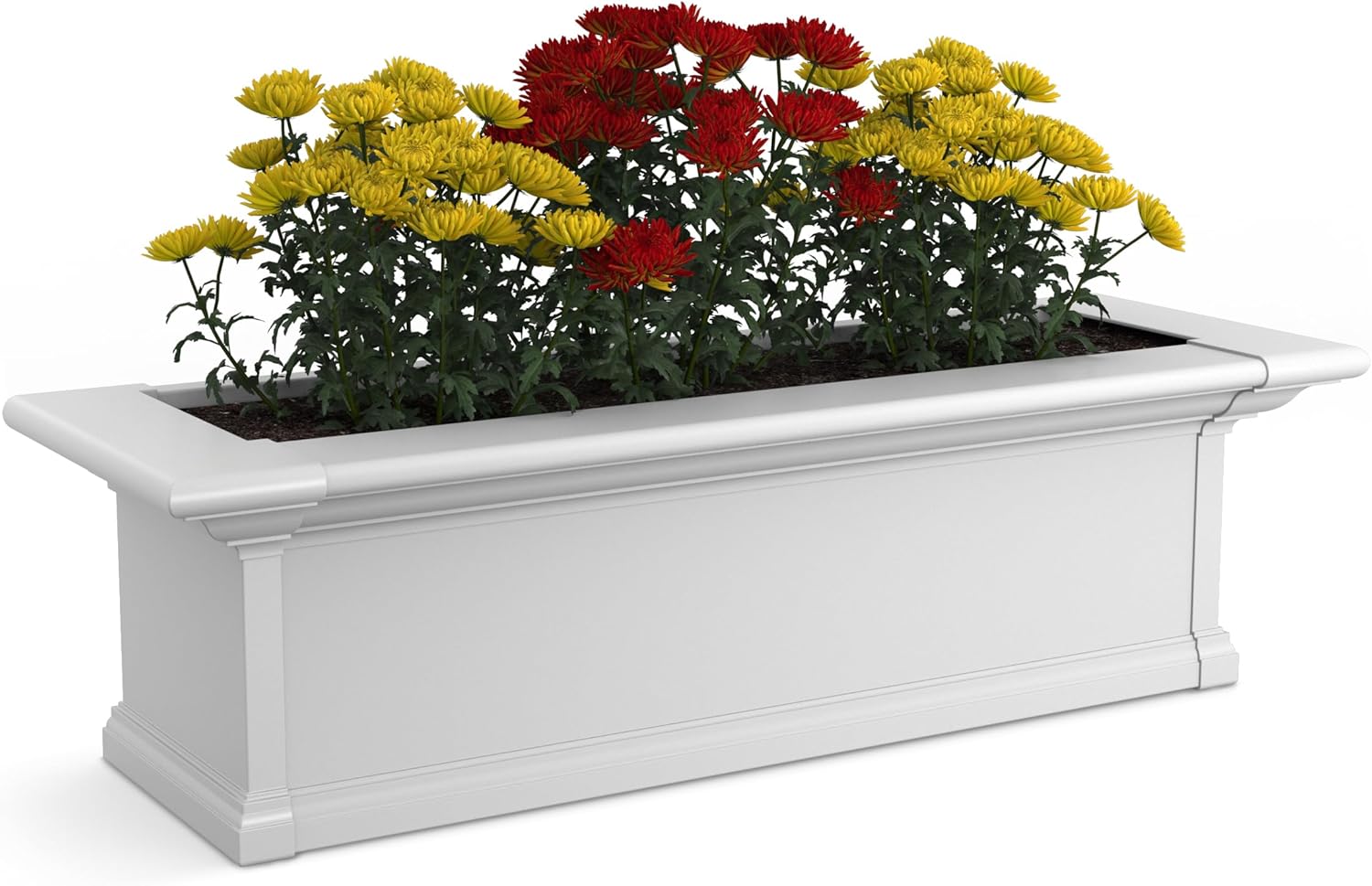 MAYNE Yorkshire Window Box Planter, Bianco