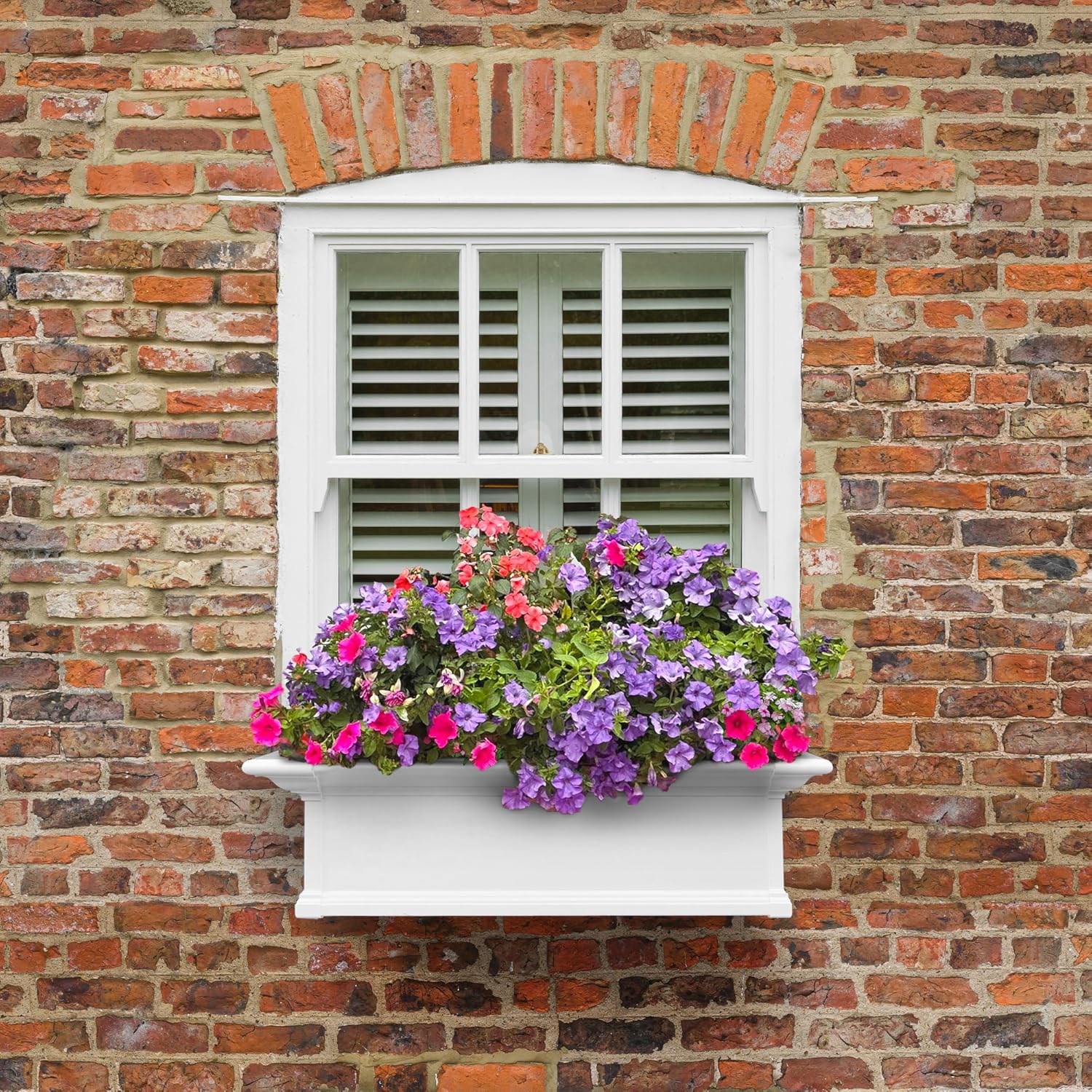 MAYNE Yorkshire Window Box Planter, Bianco - immagine 3