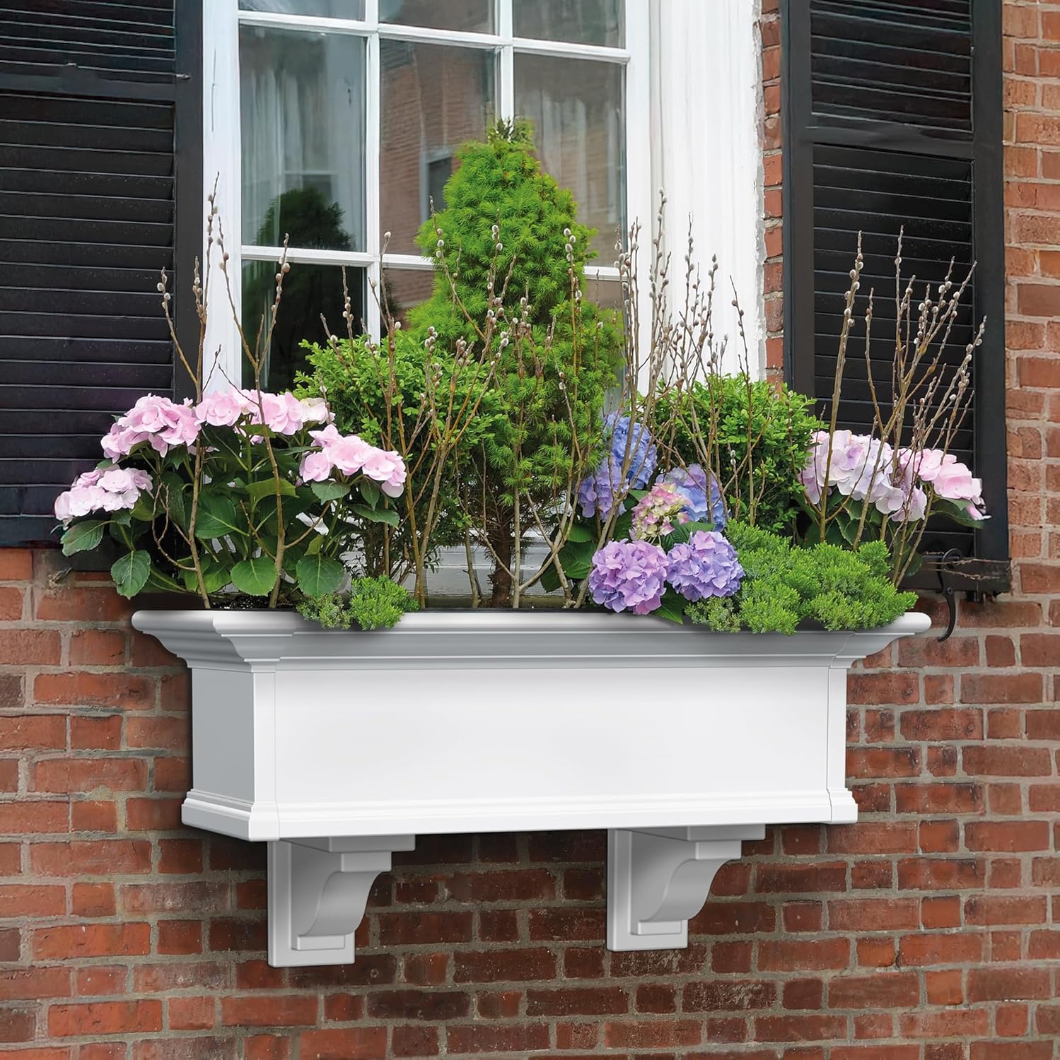 MAYNE Yorkshire Window Box Planter, Bianco - immagine 5