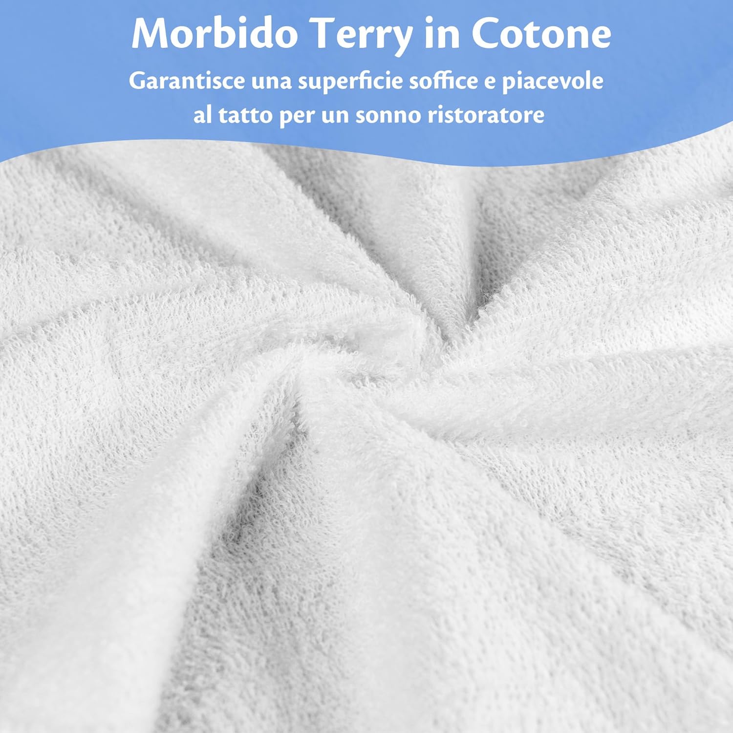 Coprimaterasso Matrimoniale Impermeabile 160x190 cm - immagine 4