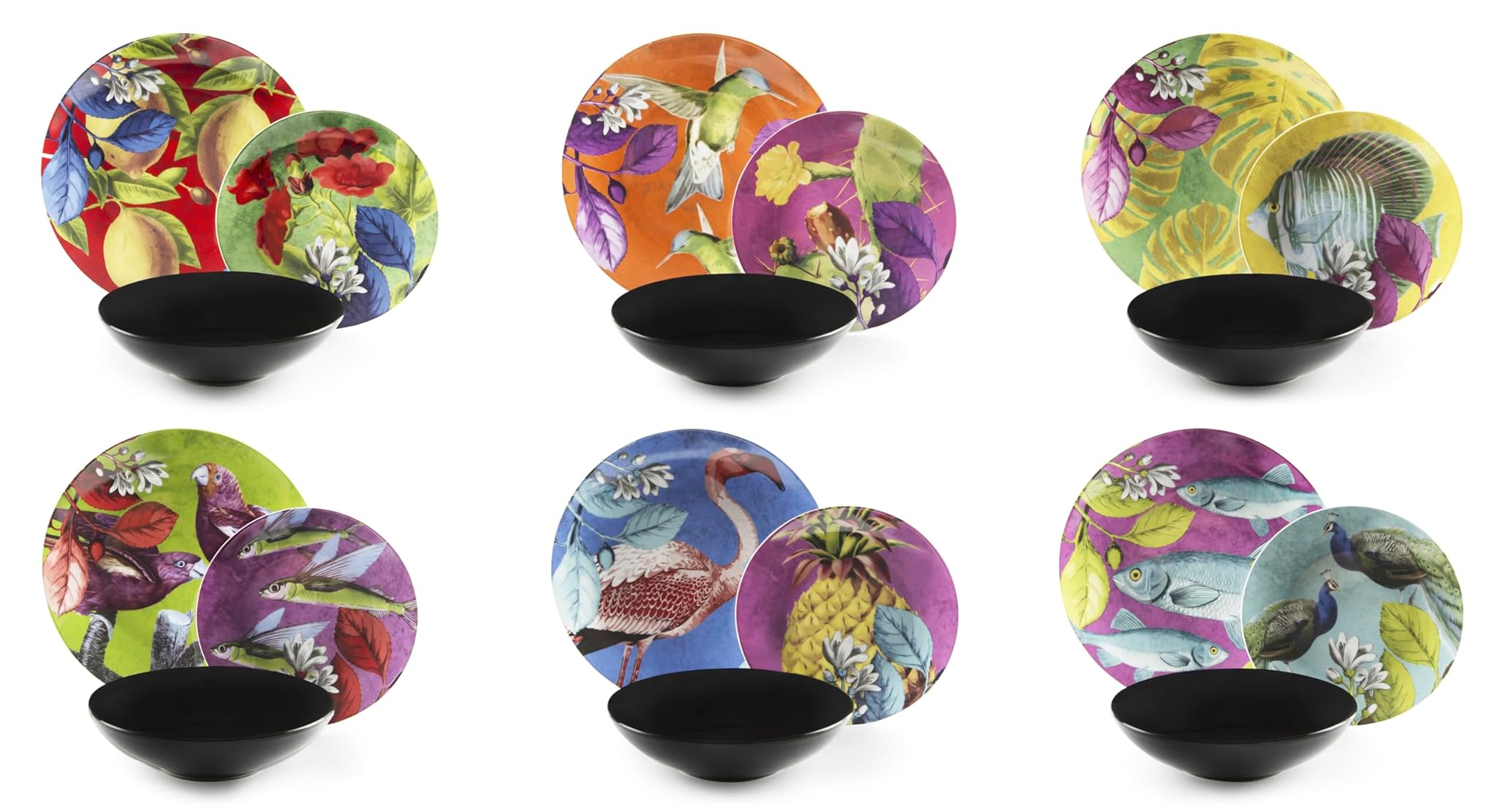 Excelsa Rhapsody Servizio Piatti 18 Pezzi, 6 Persone