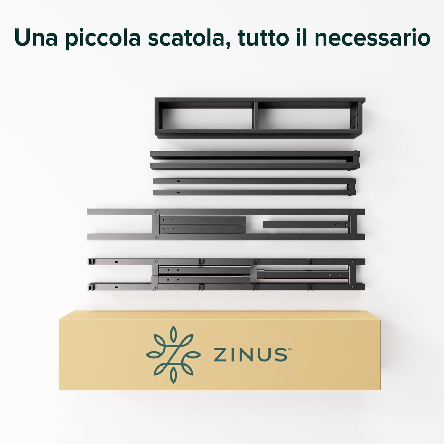 Zinus Justin Letto a Piattaforma in Metallo 80x190 cm - immagine 7