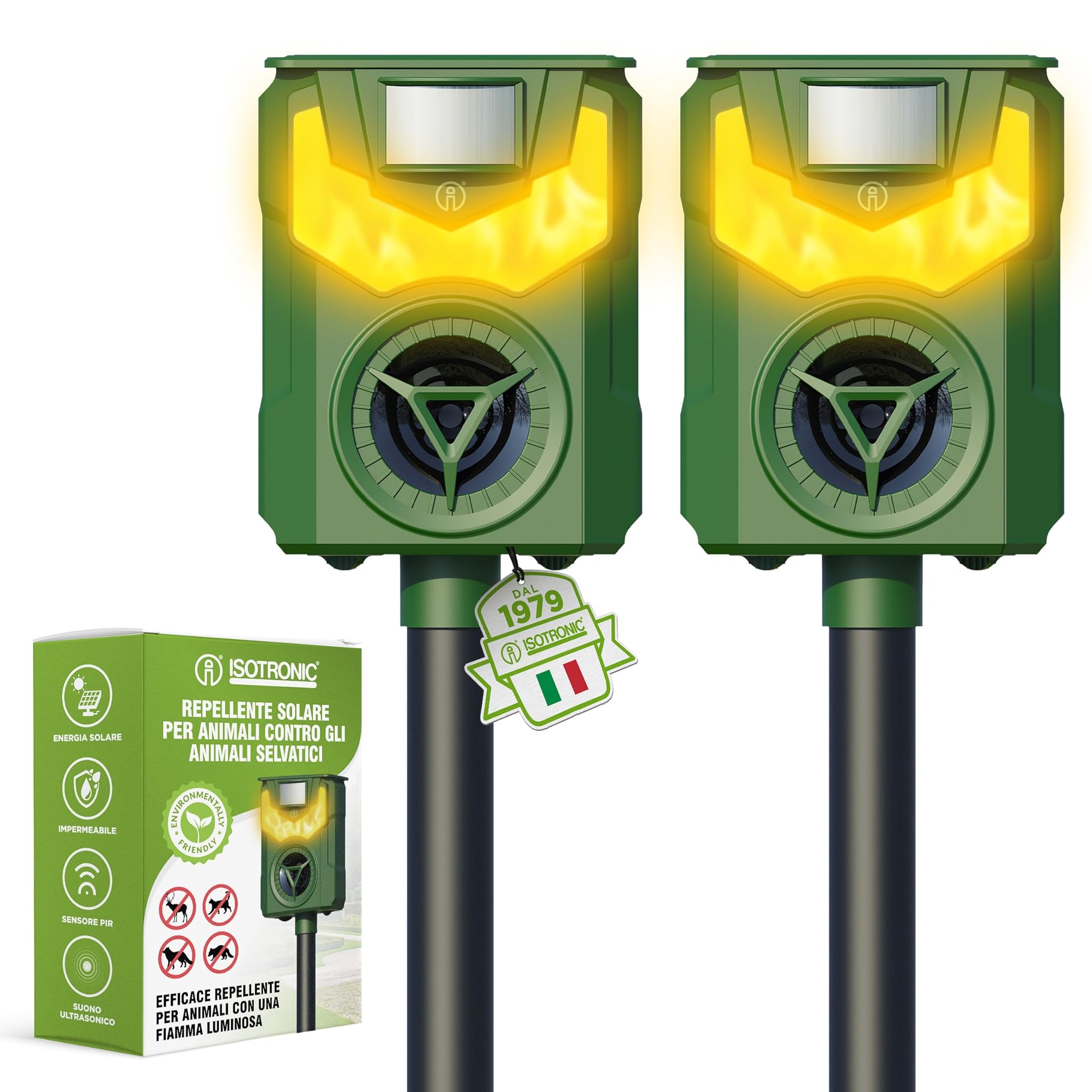 Isotronic Repellente Solare per Animali con Frequenza