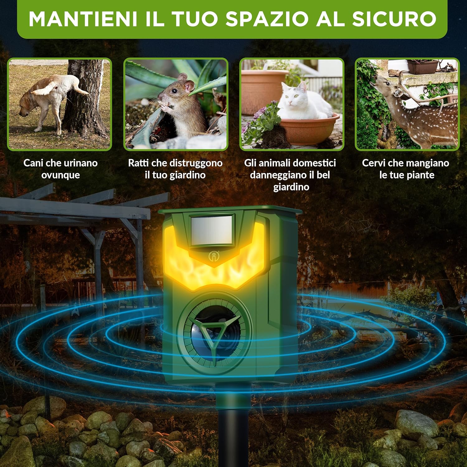 Isotronic Repellente Solare per Animali con Frequenza - immagine 6