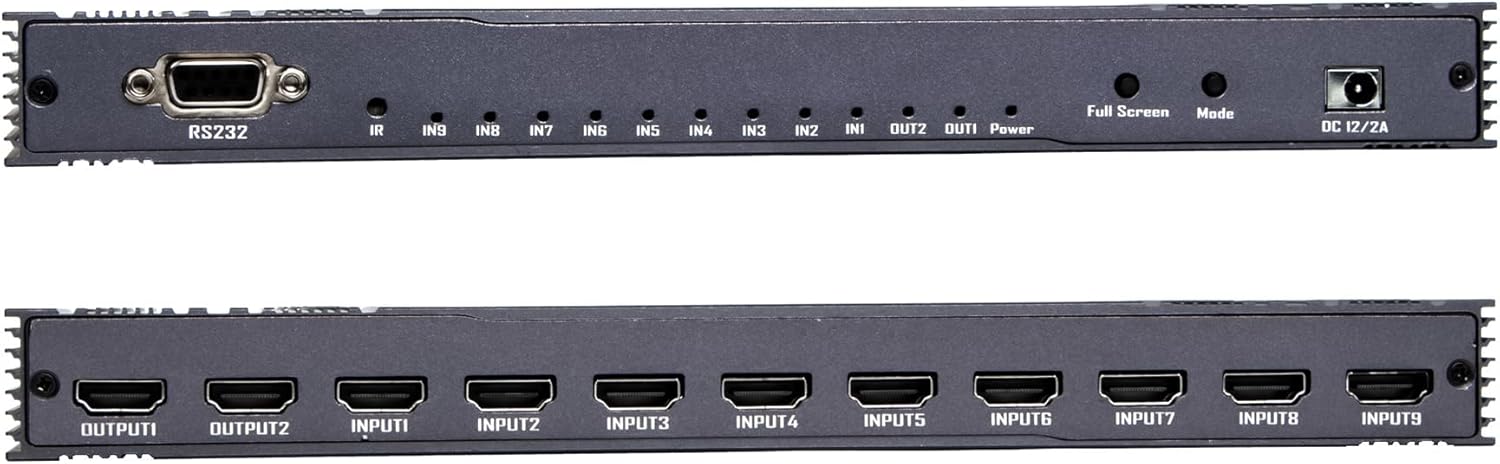 Interruttore Multiviewer HDMI 9x2 4K30Hz - immagine 11