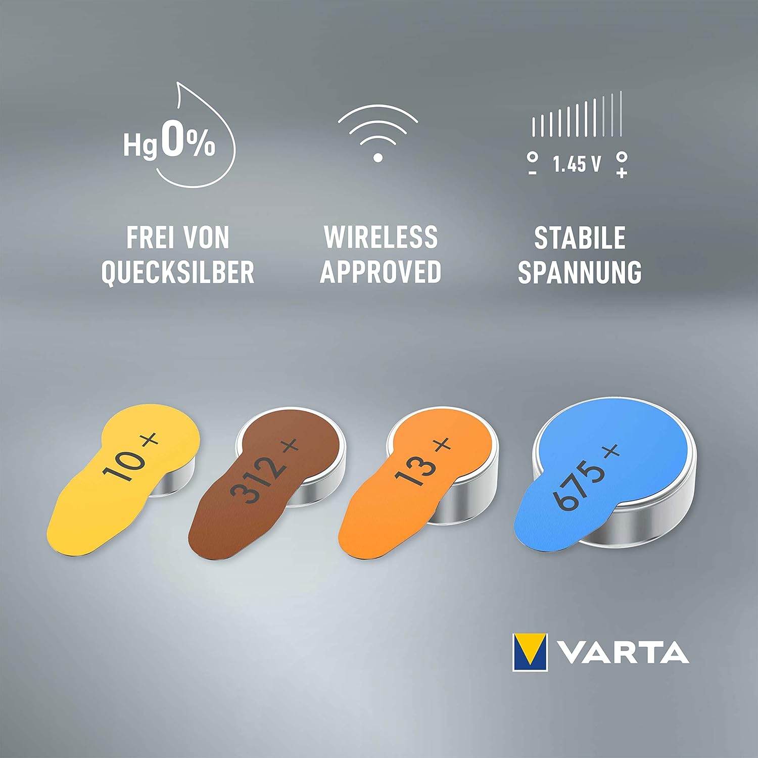 Varta Batterie per Apparecchi Acustici Tipo 10, 60 pz - immagine 3