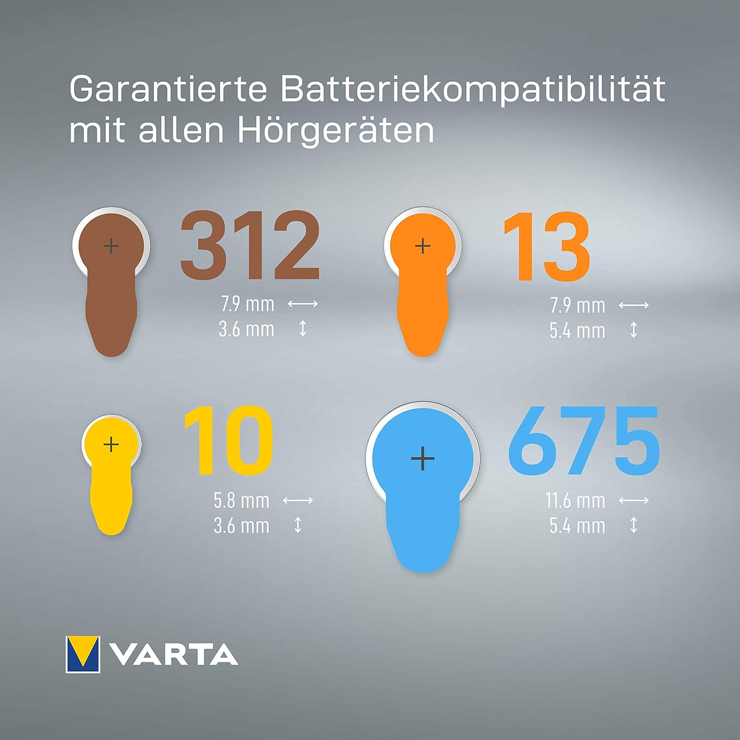 Varta Batterie per Apparecchi Acustici Tipo 10, 60 pz - immagine 4
