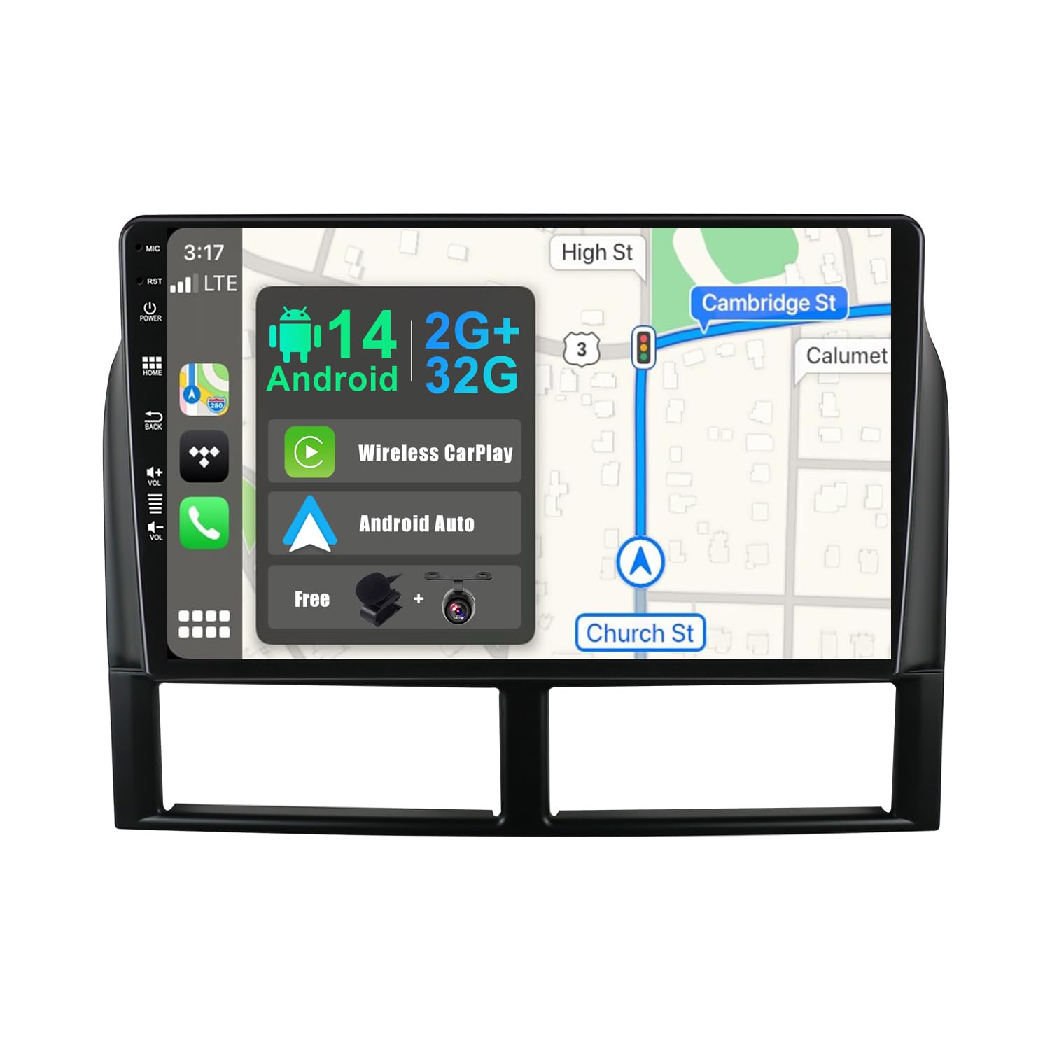 Bxliyer Autoradio Android 14 per Jeep Grand Cherokee WJ