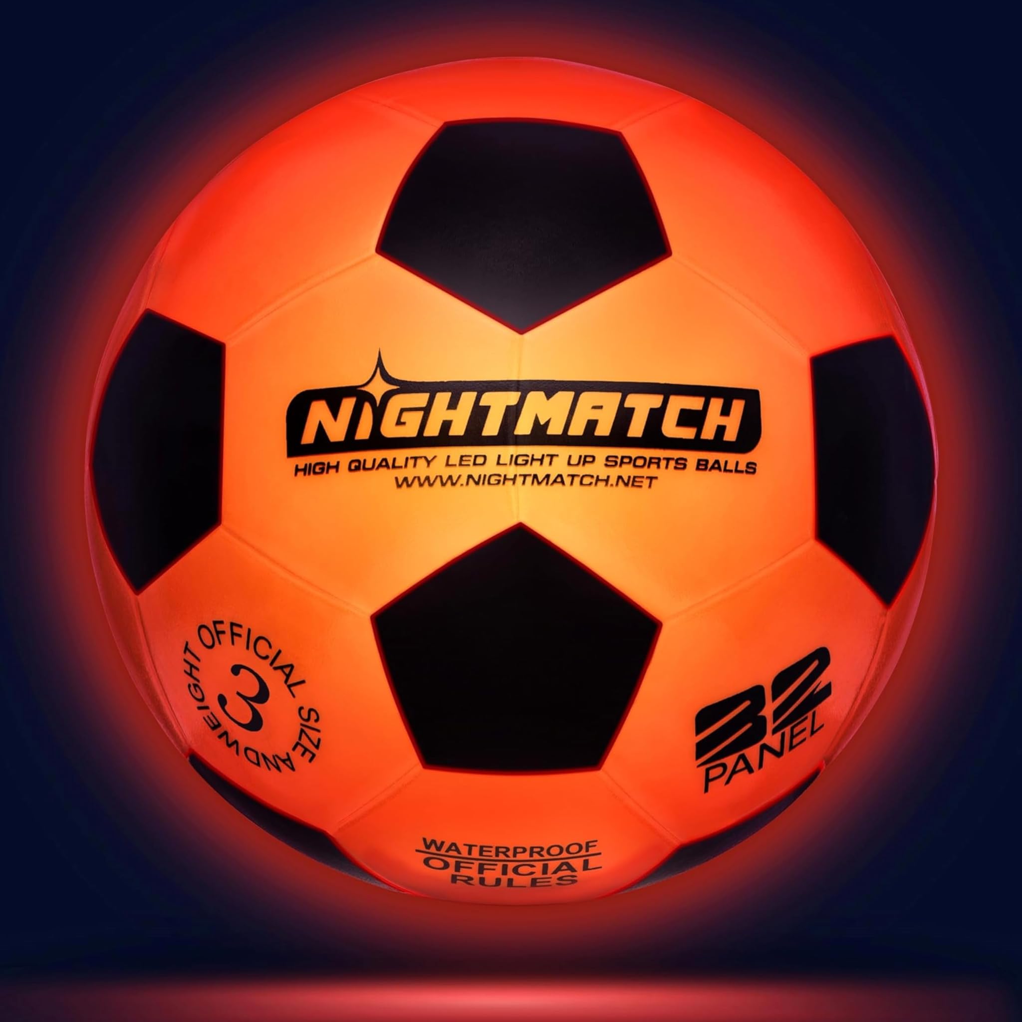 Nightmatch Pallone da Calcio Luminoso Taglia 3