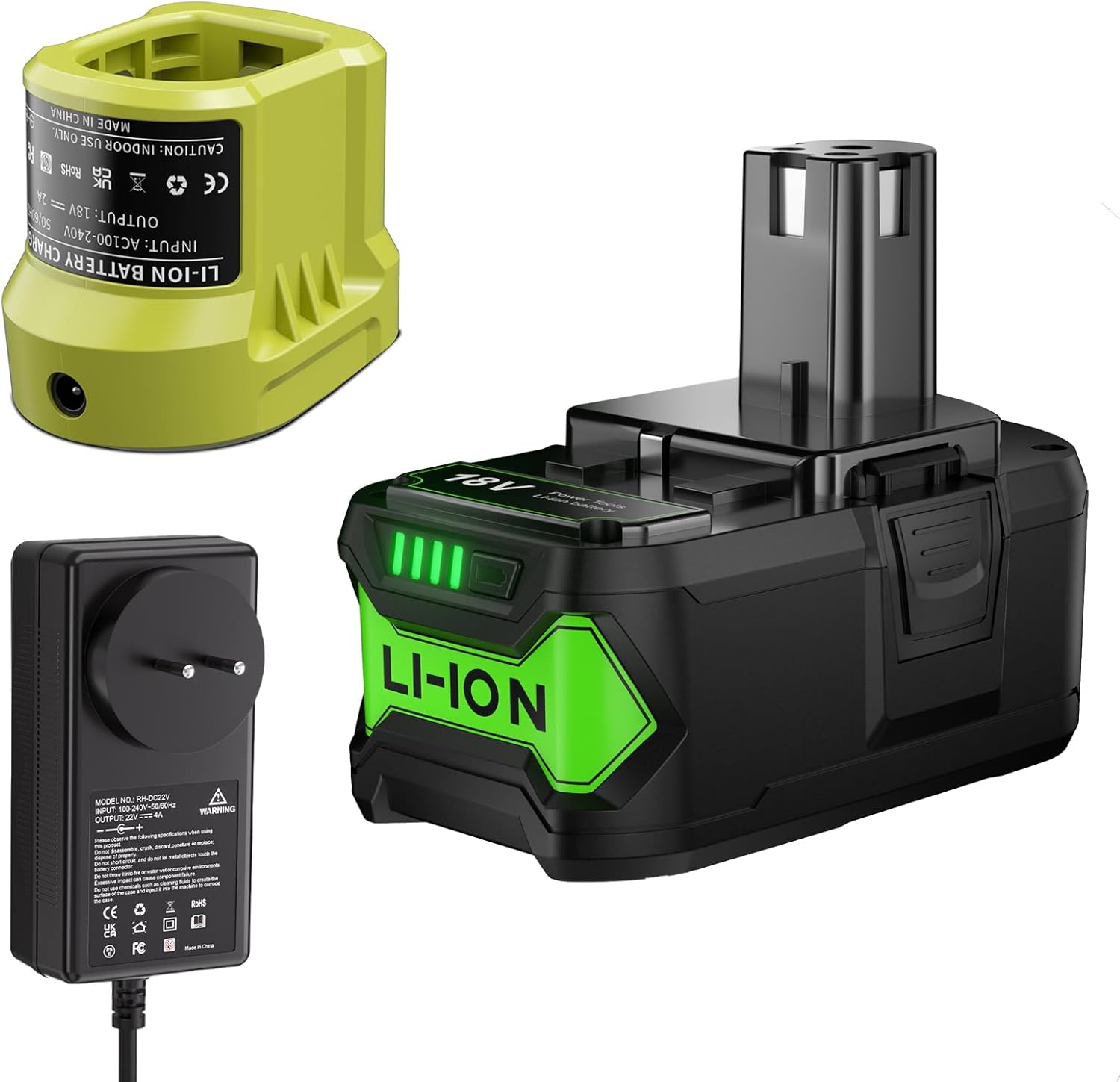 Batteria 5000 mAh per Ryobi 18V One+ - immagine 1