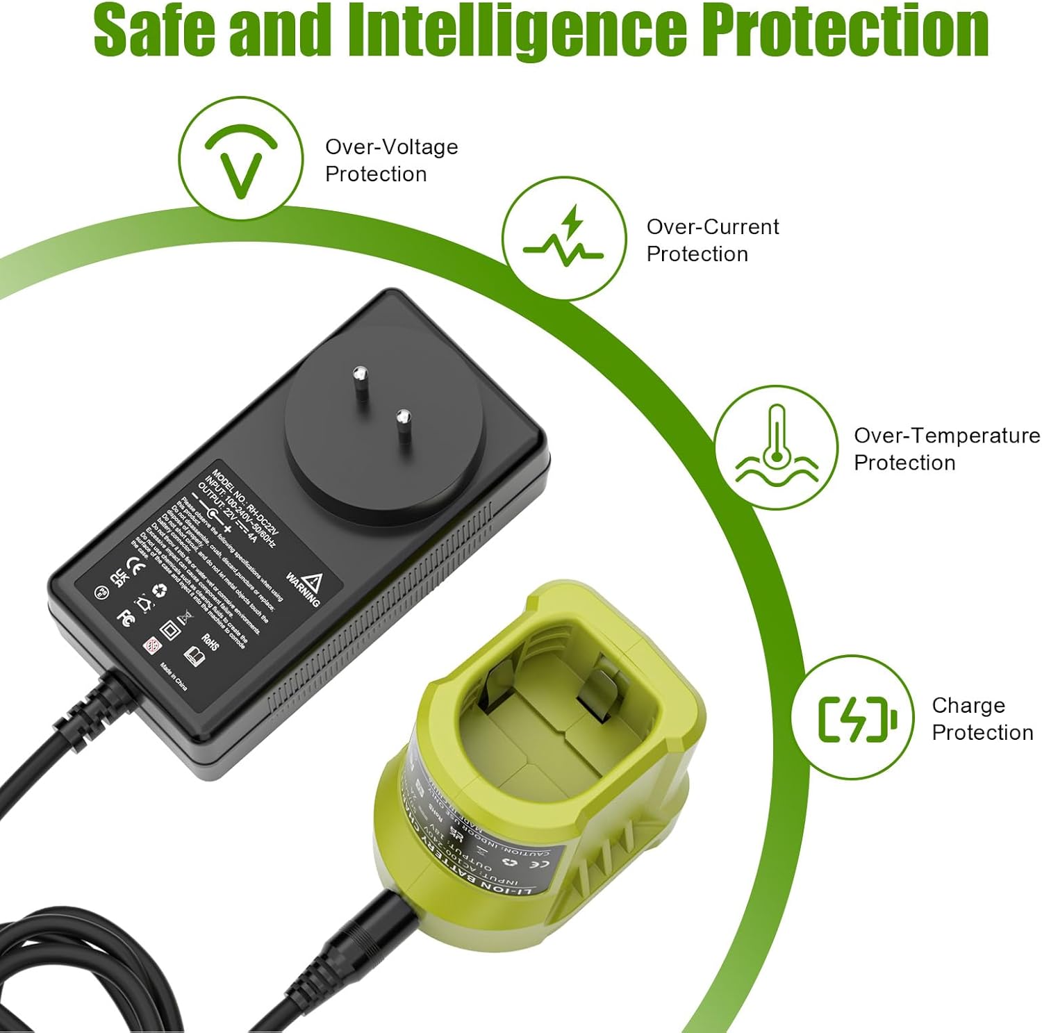 Batteria 5000 mAh per Ryobi 18V One+ - immagine 3