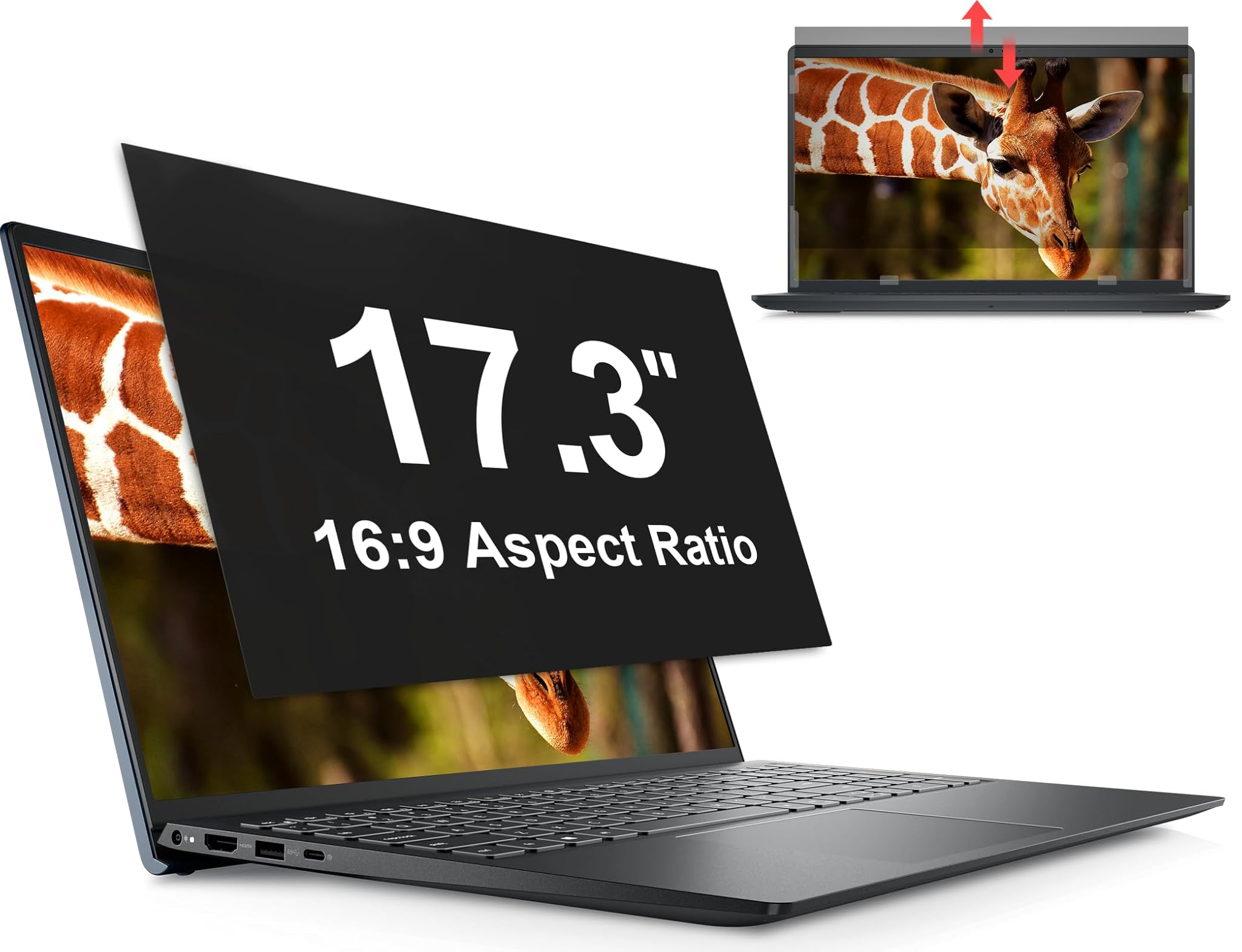 Mamol Filtro Privacy 17.3 Pollici 16:9 Rimovibile