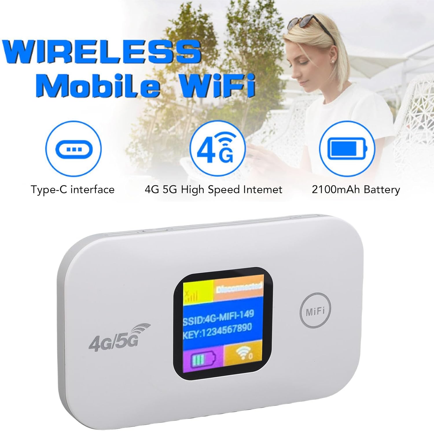 GOWENIC Hotspot Mobile WiFi 4G LTE 300 Mbps - immagine 2